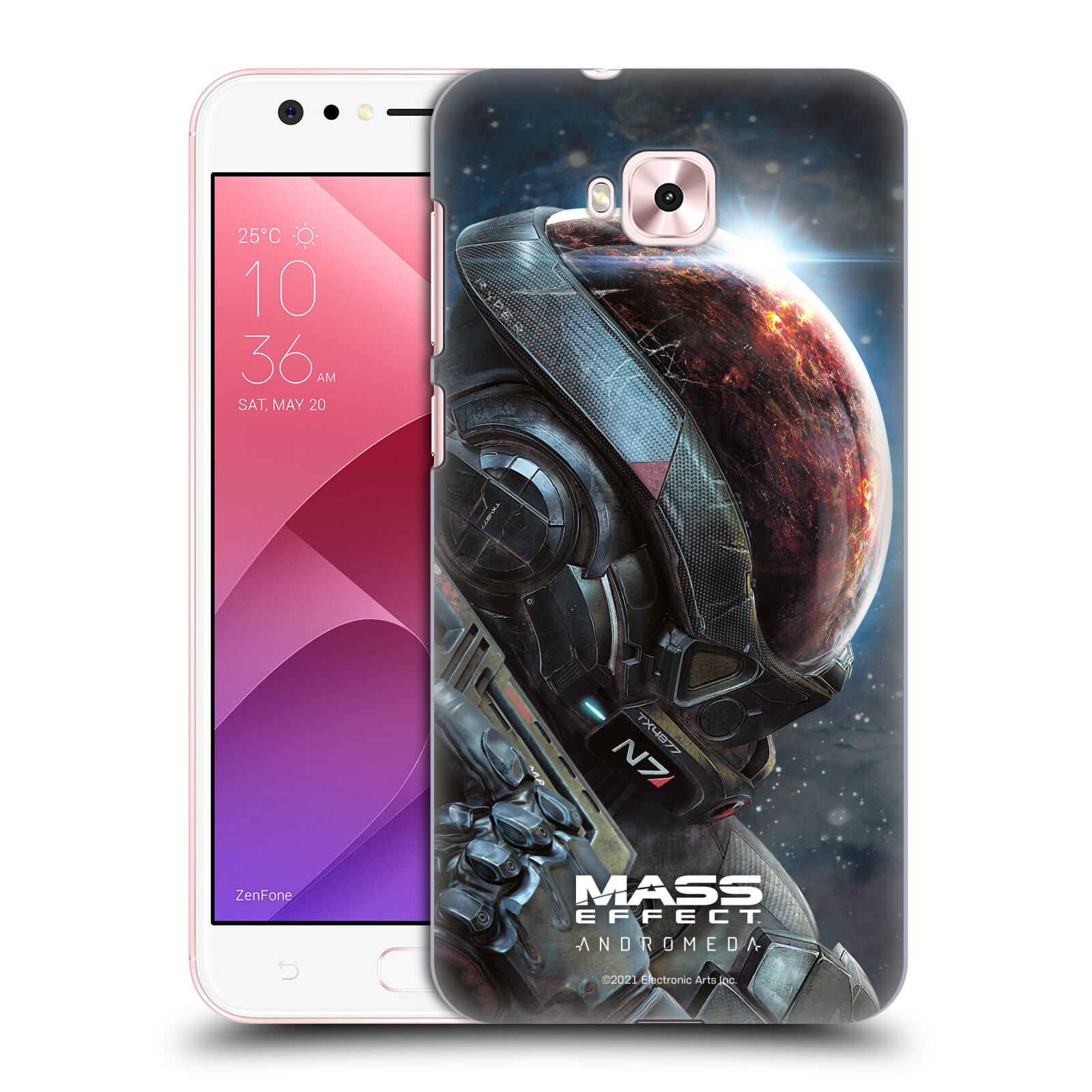 Zadní obal pro mobil Asus Zenfone 4 Selfie ZD553KL - HEAD CASE - Mass Effect - Hlava