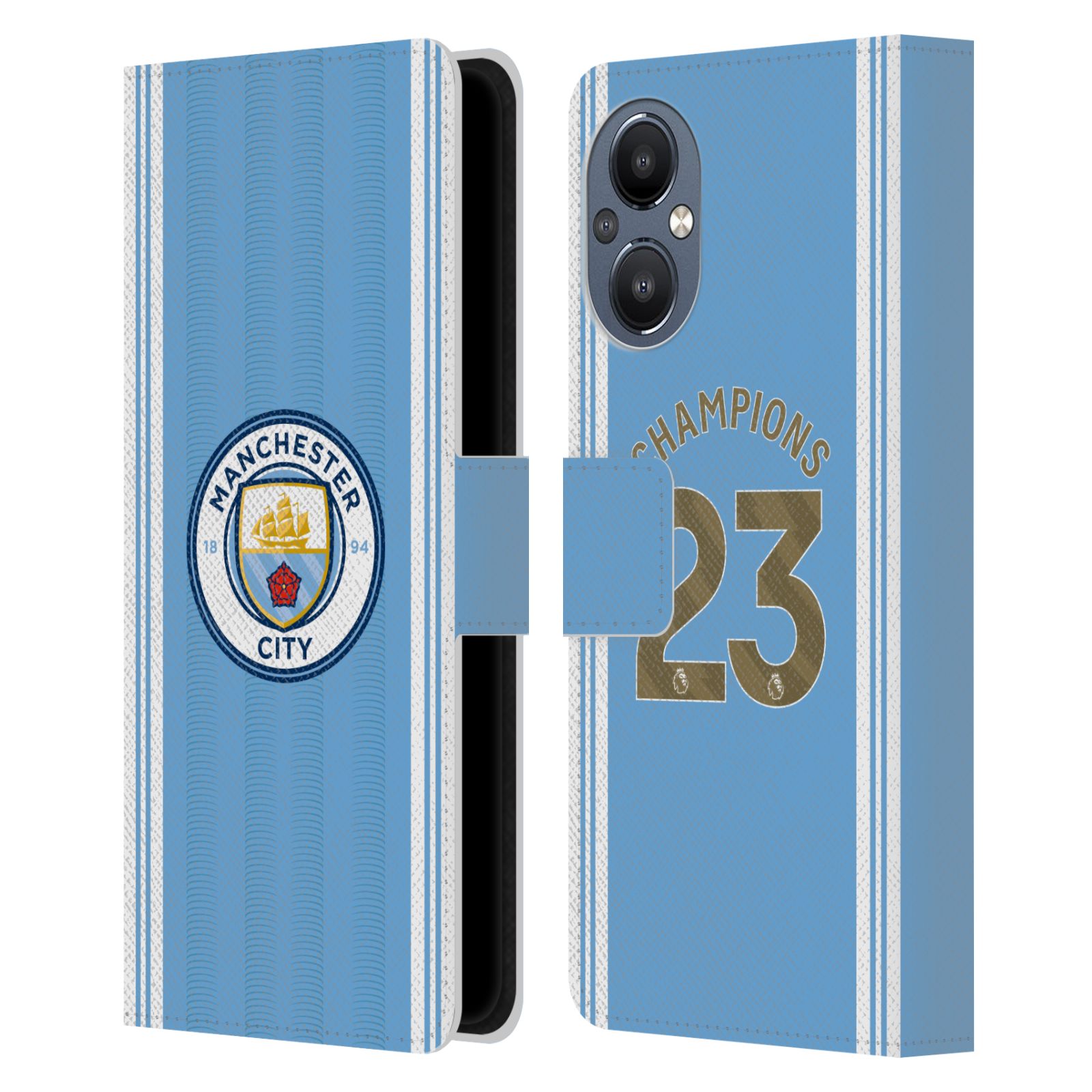 Pouzdro na mobil OnePlus Nord N20 5G - HEAD CASE - Manchester City - Champions dres 2