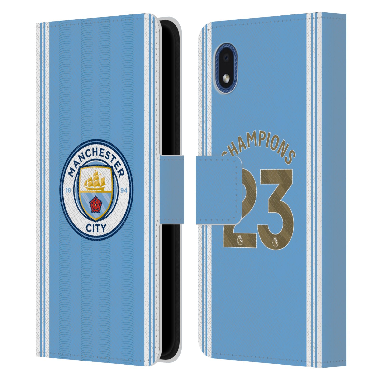 Pouzdro na mobil Samsung Galaxy A01 CORE - HEAD CASE - Manchester City - Champions dres 2