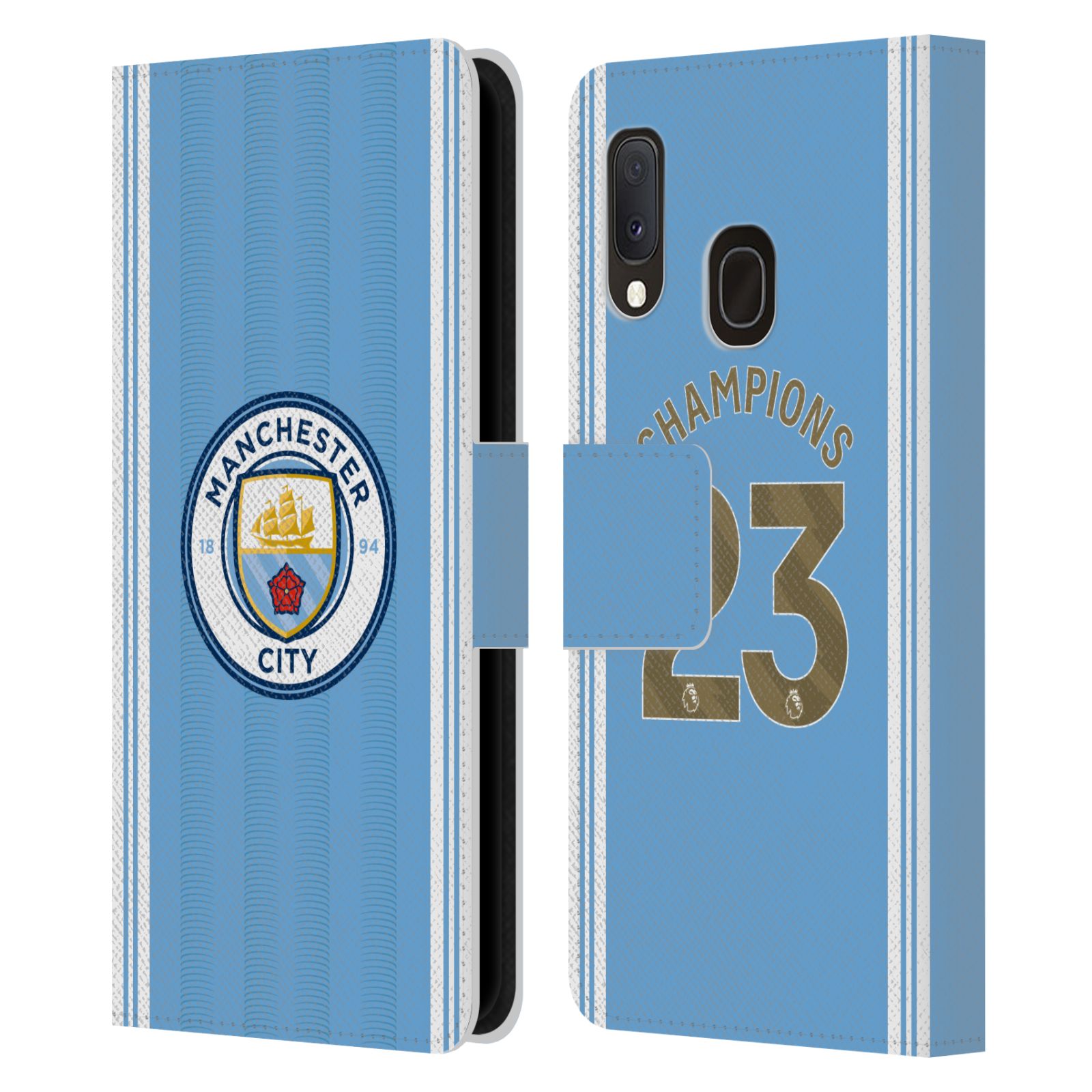 Pouzdro na mobil Samsung Galaxy A20E - HEAD CASE - Manchester City - Champions dres 2