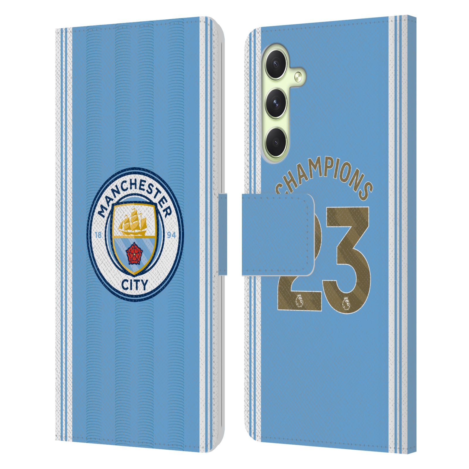 Pouzdro na mobil Samsung Galaxy A54 5G - HEAD CASE - Manchester City - Champions dres 2
