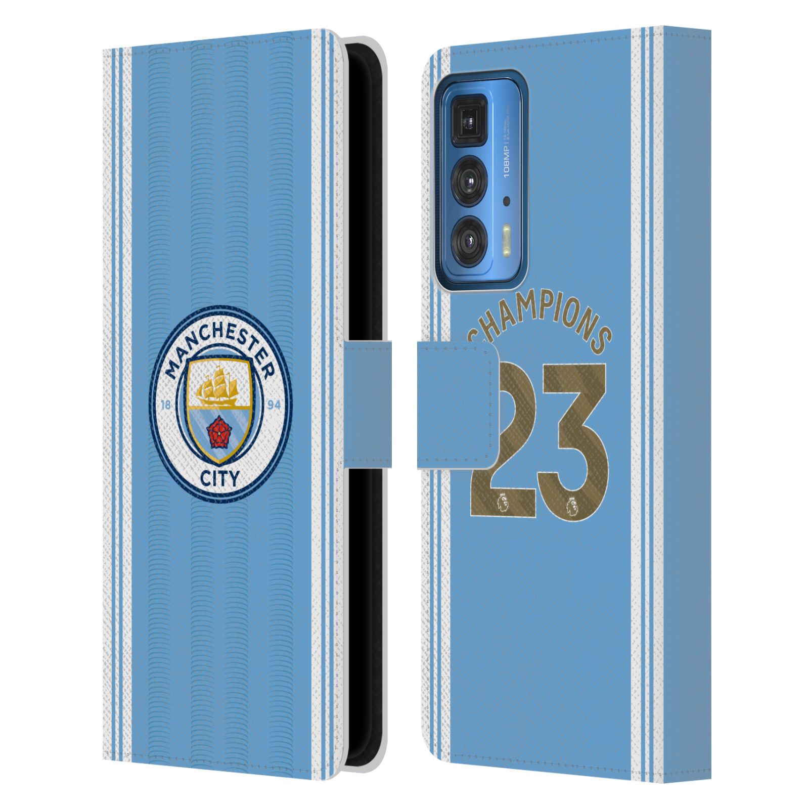 Pouzdro na mobil Motorola EDGE 20 PRO - HEAD CASE - Manchester City - Champions dres 2