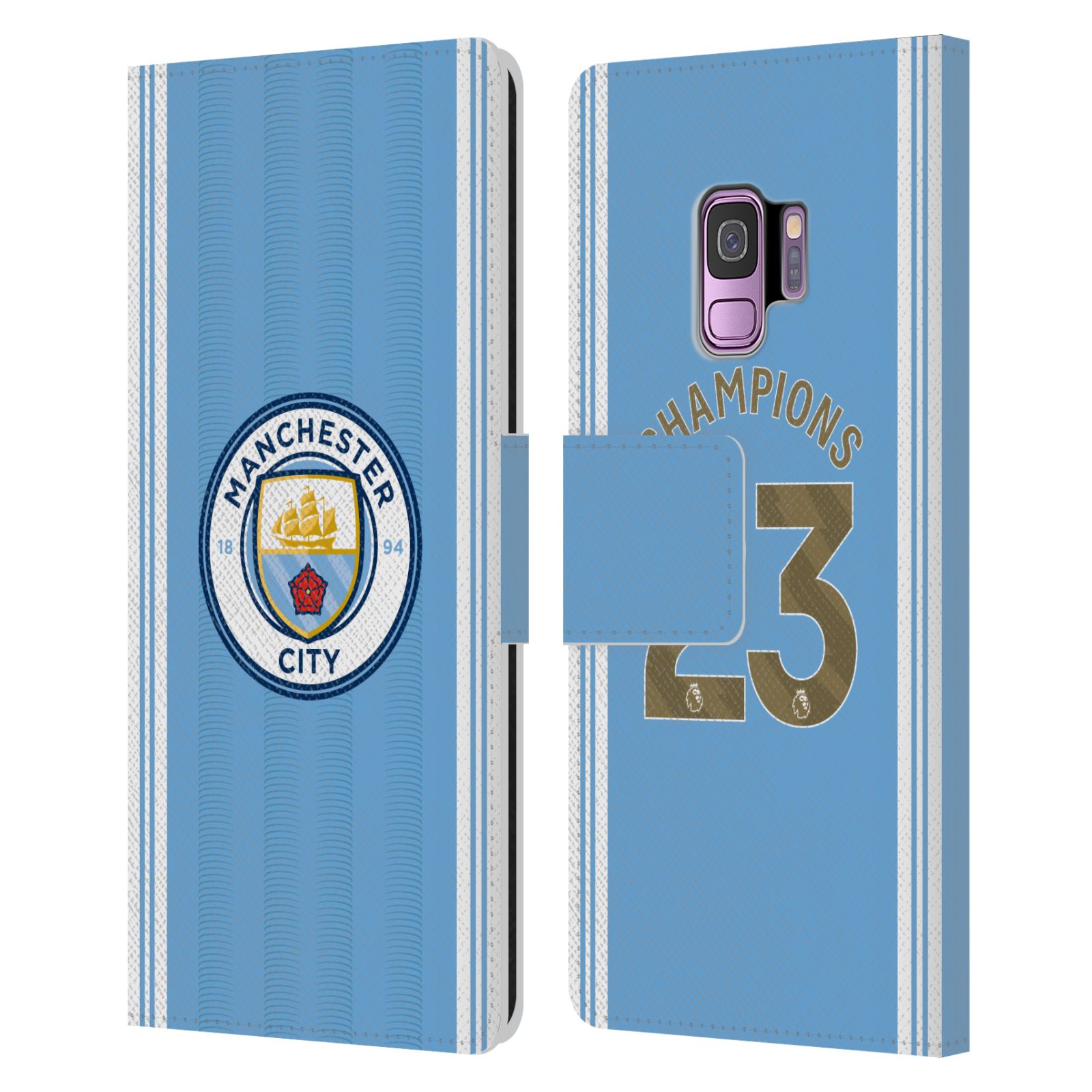 Pouzdro na mobil Samsung Galaxy S9 - HEAD CASE - Manchester City - Champions dres 2