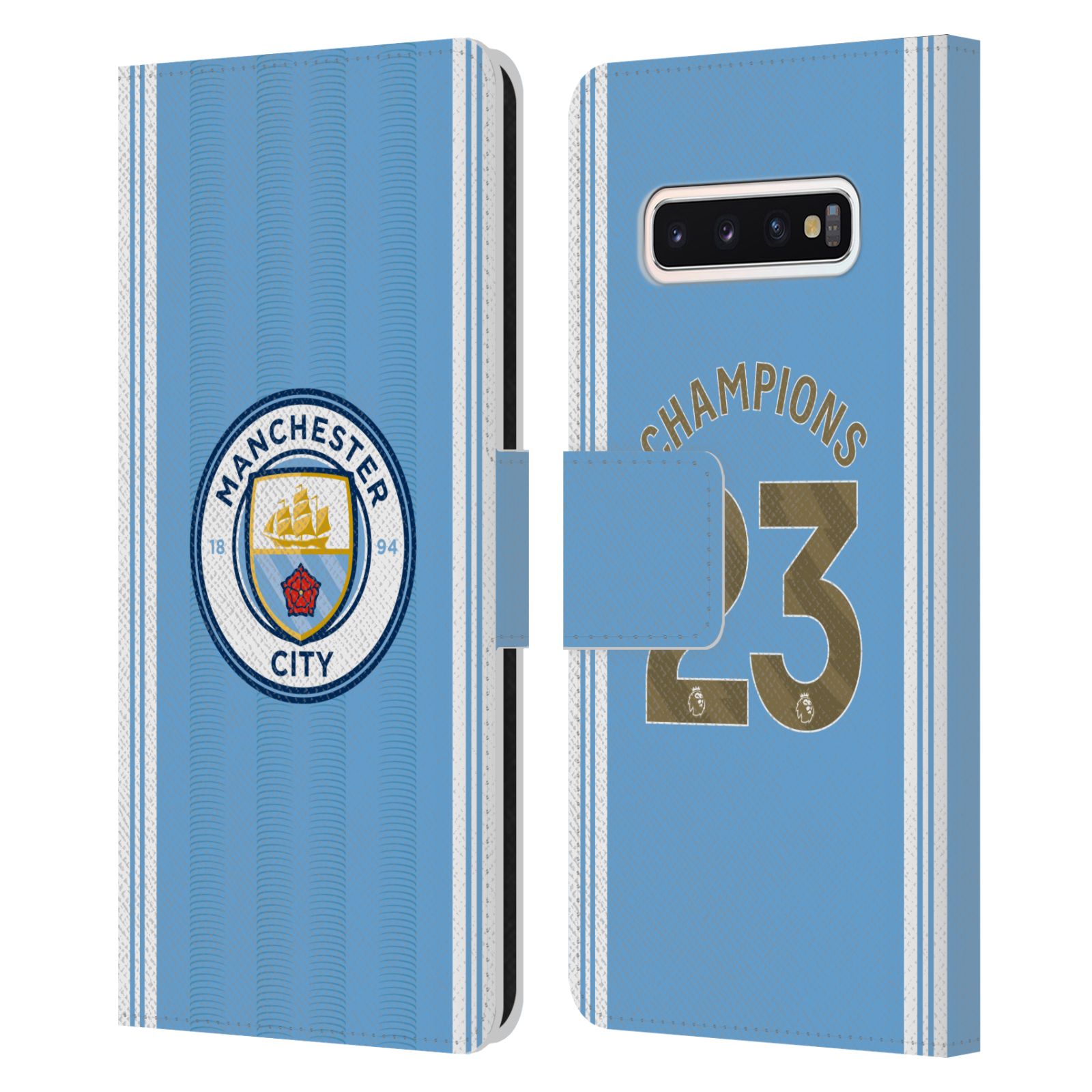 Pouzdro na mobil Samsung Galaxy S10 - HEAD CASE - Manchester City - Champions dres 2