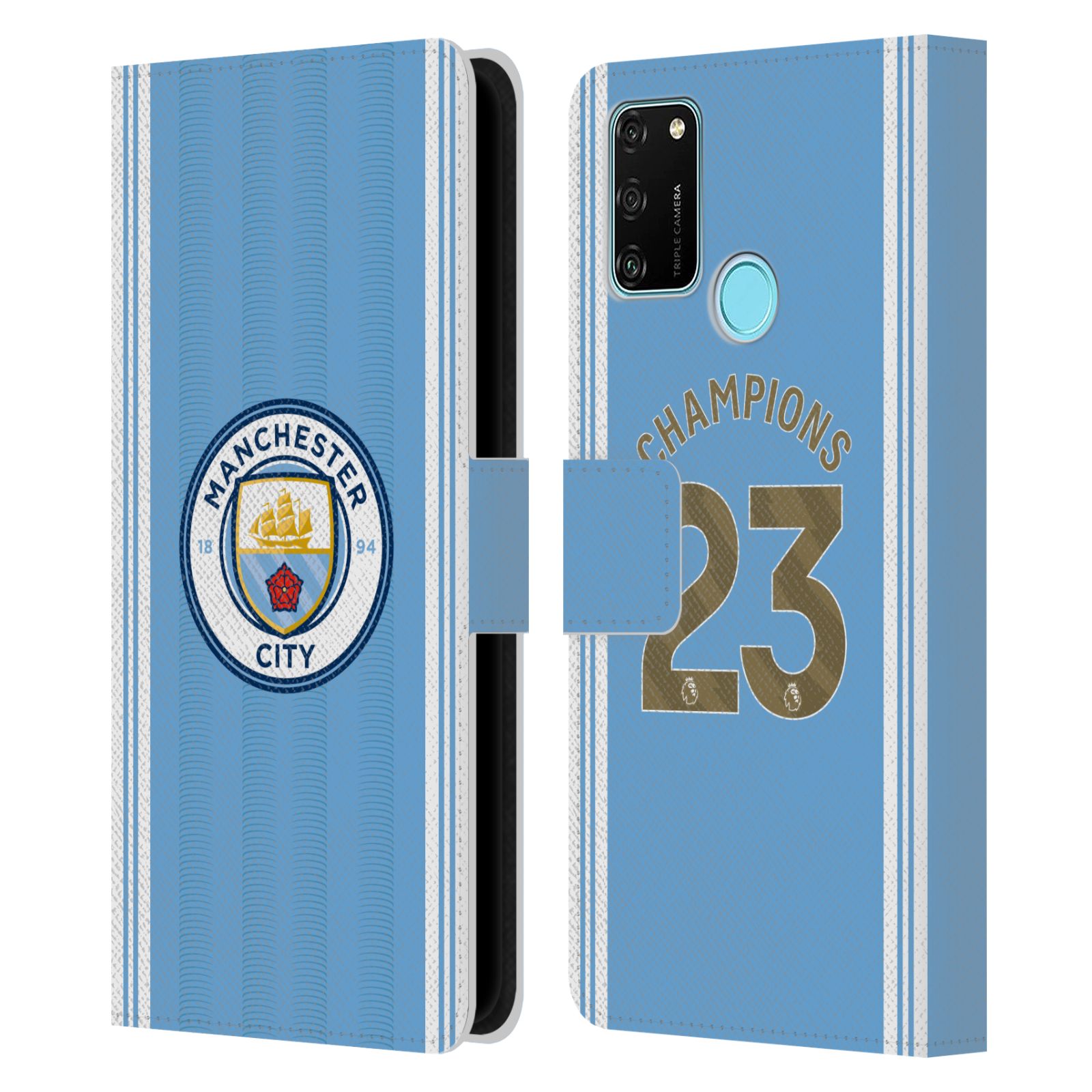 Pouzdro na mobil Honor 9A - HEAD CASE - Manchester City - Champions dres 2