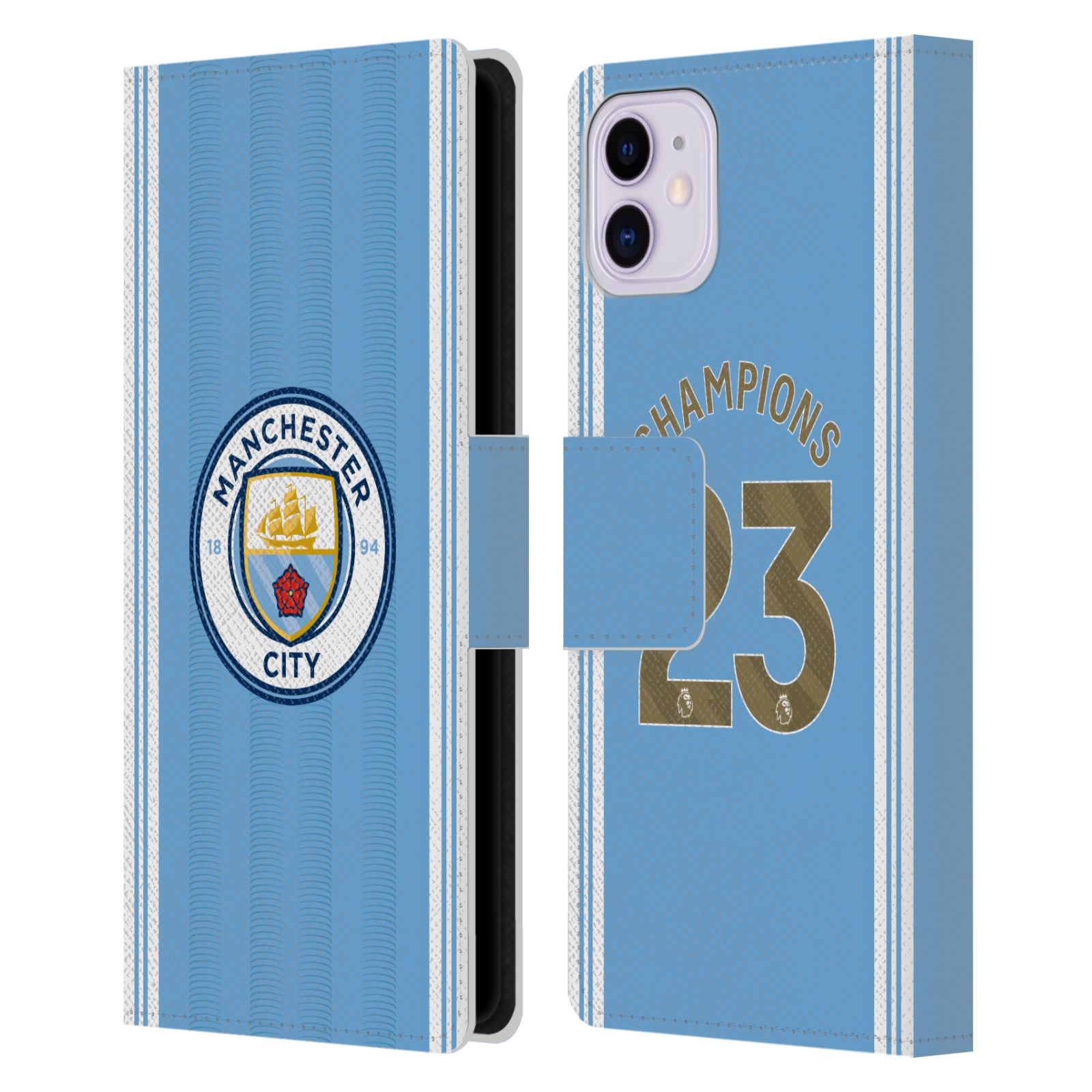 Pouzdro na mobil Apple Iphone 11 - HEAD CASE - Manchester City - Champions dres 2