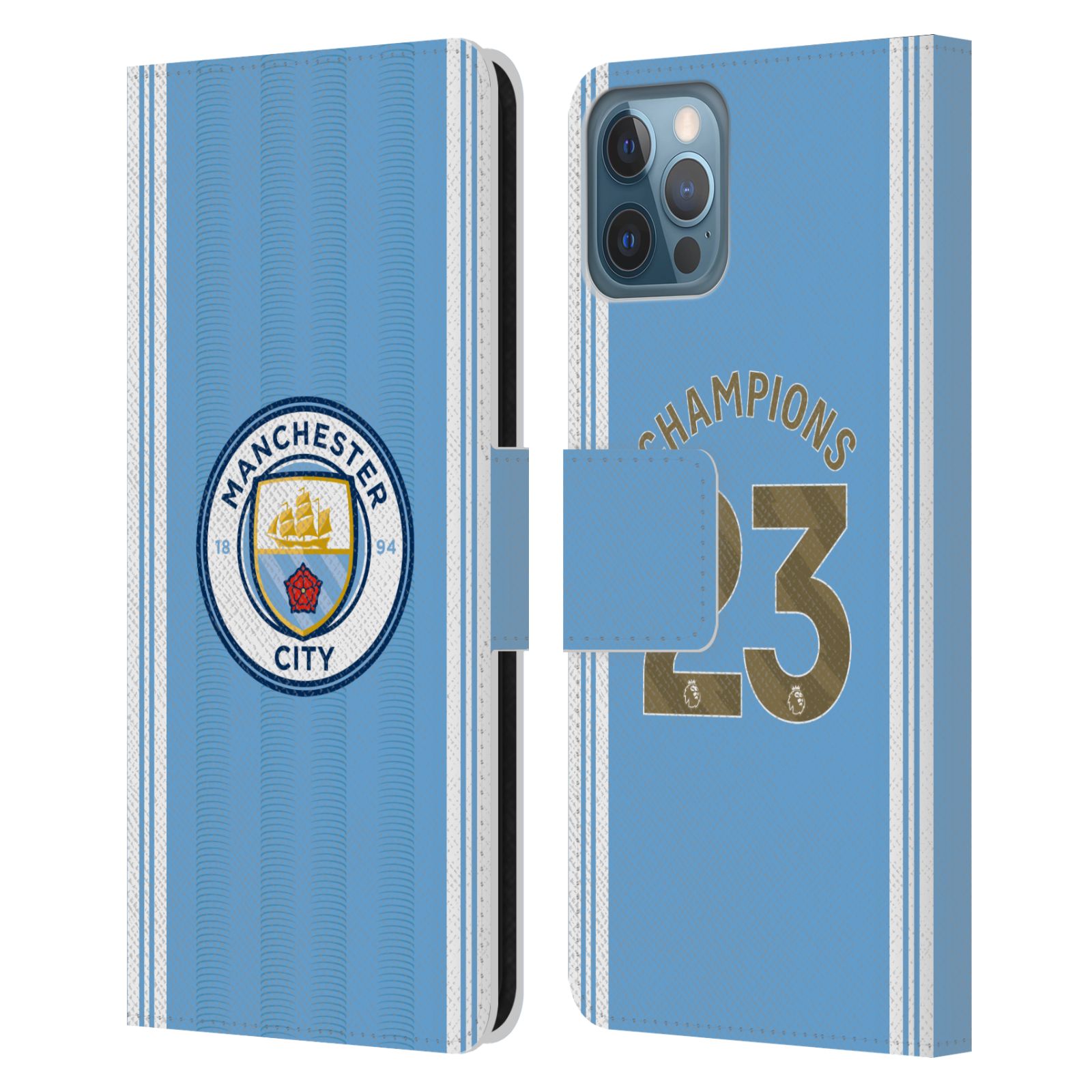 Pouzdro na mobil Apple Iphone 12 / 12 Pro - HEAD CASE - Manchester City - Champions dres 2