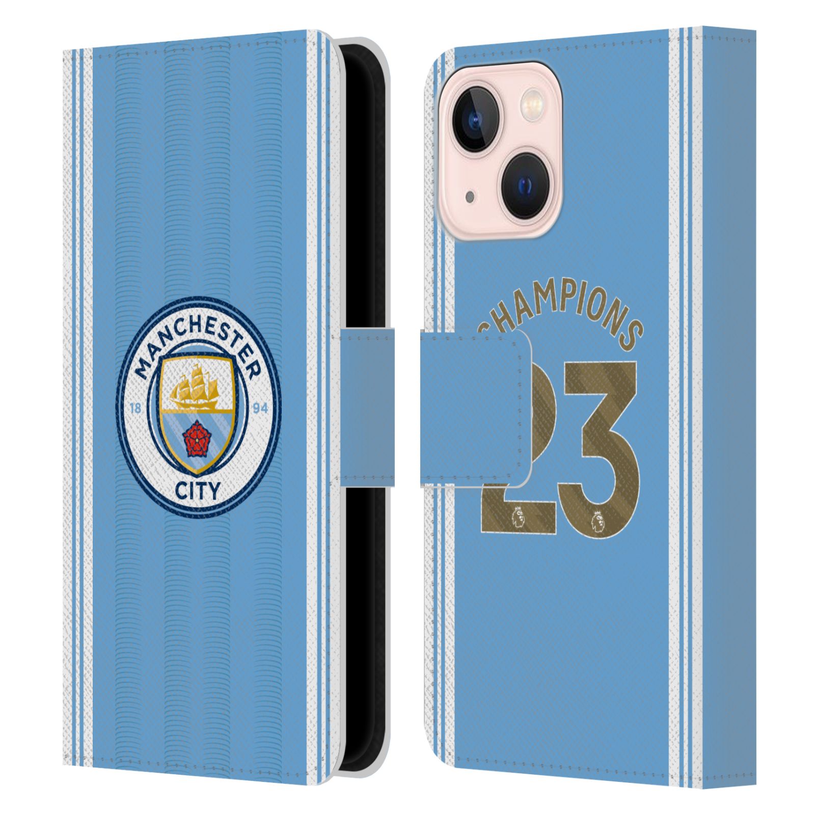 Pouzdro na mobil Apple Iphone 13 MINI - HEAD CASE - Manchester City - Champions dres 2