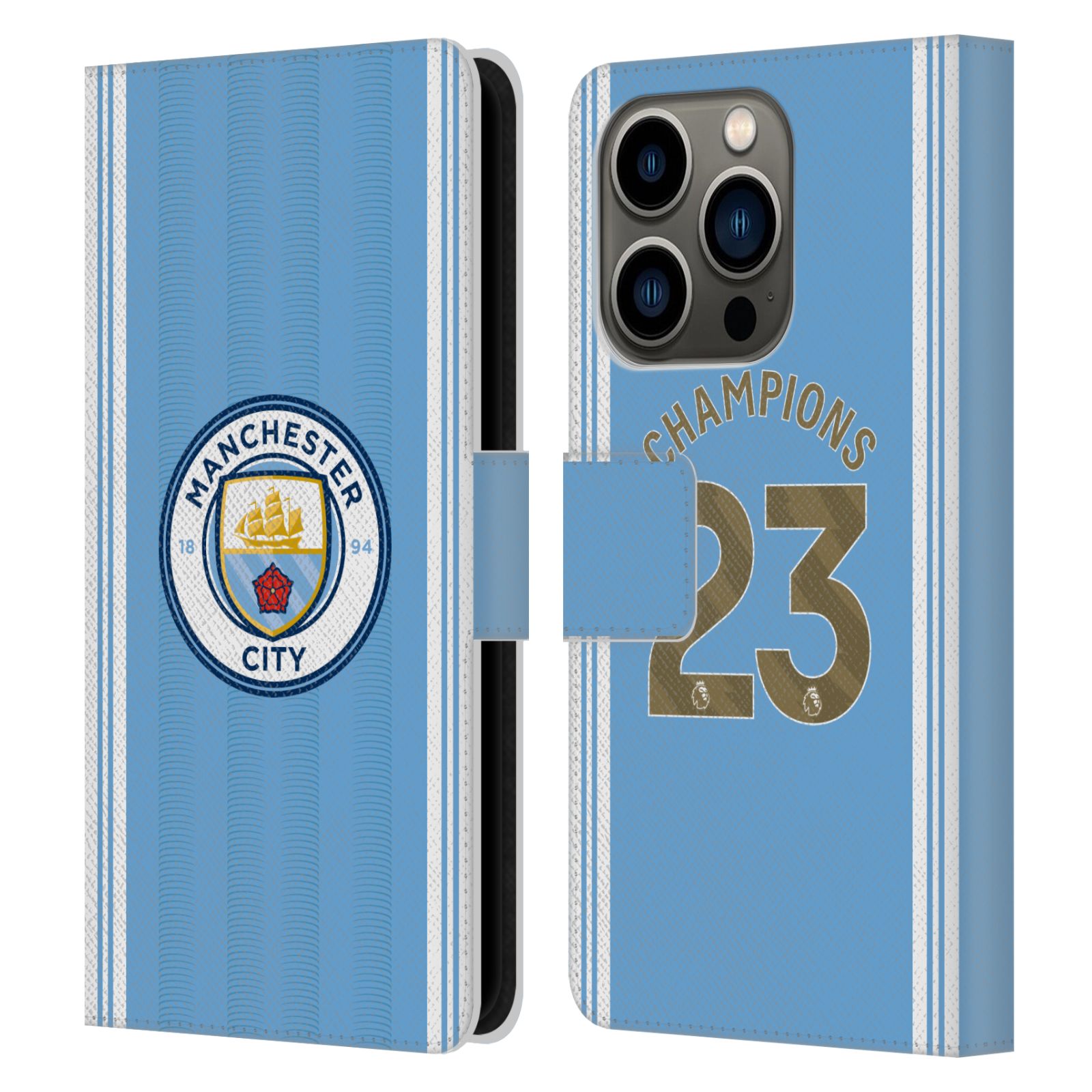 Pouzdro na mobil Apple Iphone 14 PRO - HEAD CASE - Manchester City - Champions dres 2
