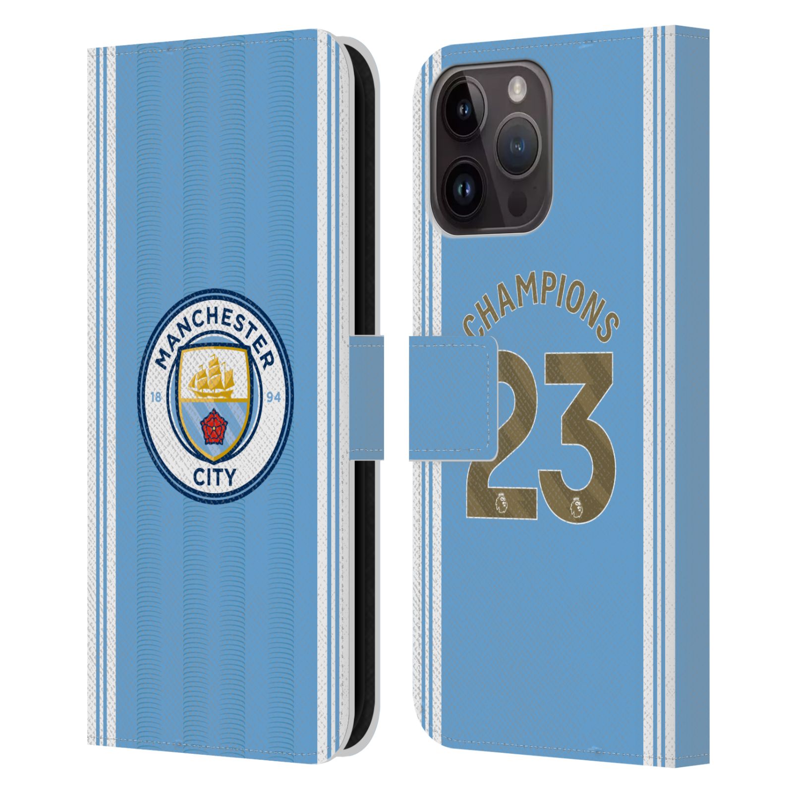 Pouzdro na mobil Apple Iphone 15 PRO MAX - HEAD CASE - Manchester City - Champions dres 2