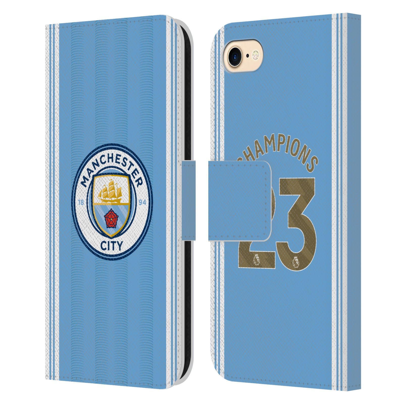Pouzdro na mobil Apple Iphone 7/8/SE2020 - HEAD CASE - Manchester City - Champions dres 2