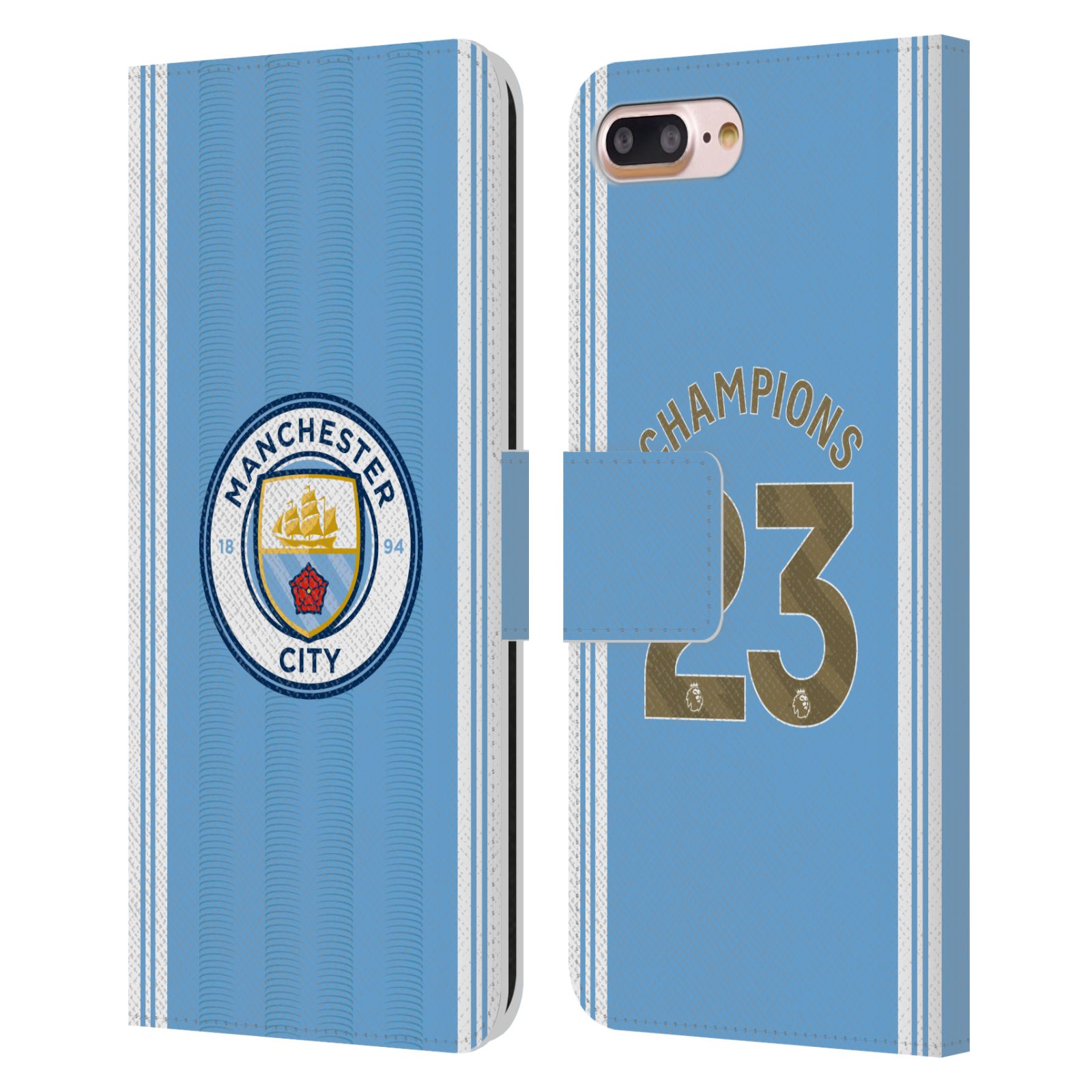 Pouzdro na mobil Apple Iphone 7+/8+ - HEAD CASE - Manchester City - Champions dres 2