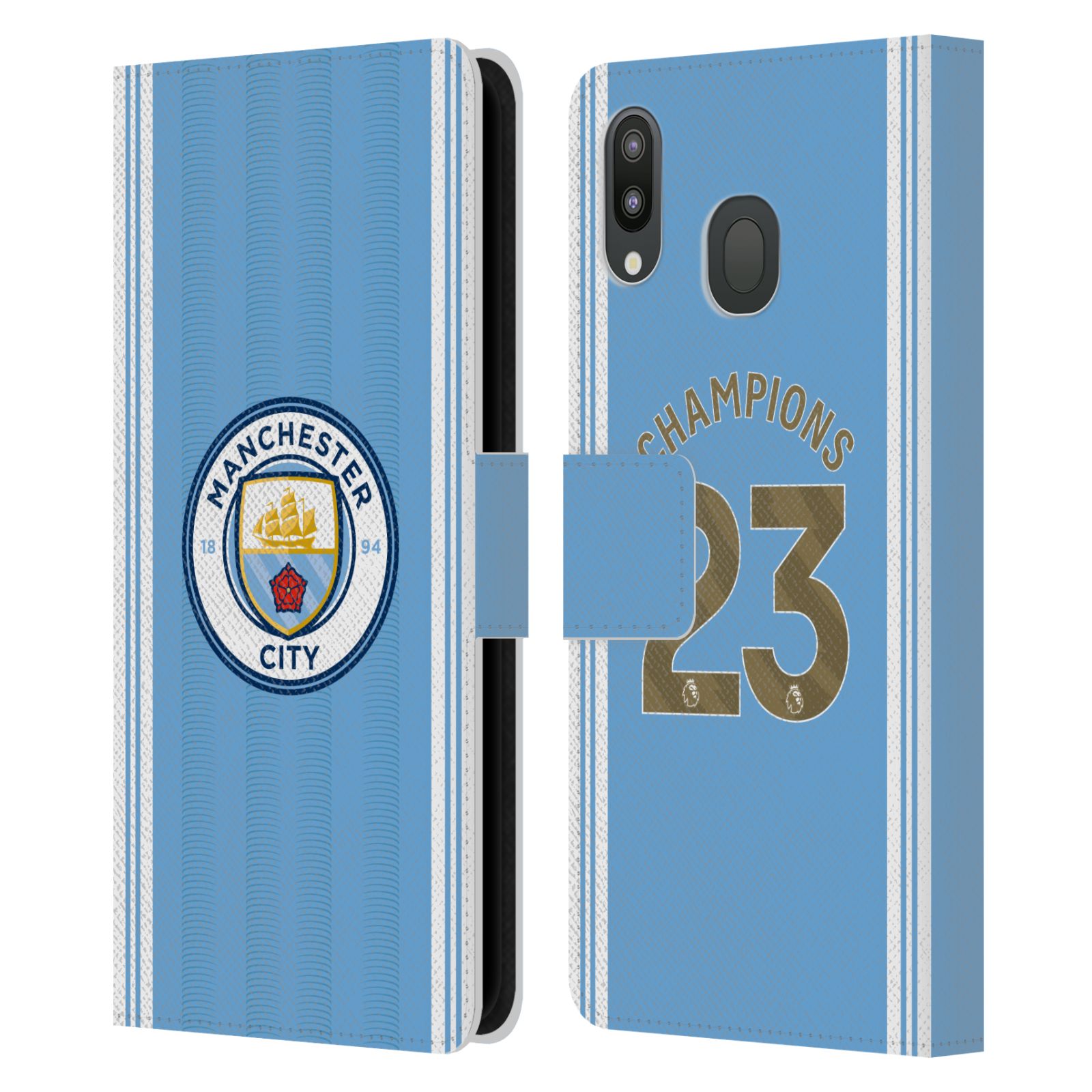 Pouzdro na mobil Samsung Galaxy M20 - HEAD CASE - Manchester City - Champions dres 2