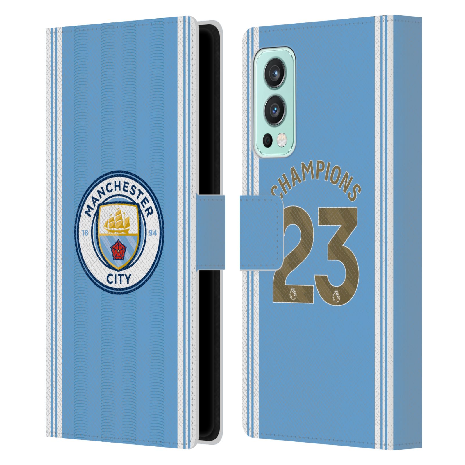 Pouzdro na mobil OnePlus Nord 2 5G - HEAD CASE - Manchester City - Champions dres 2