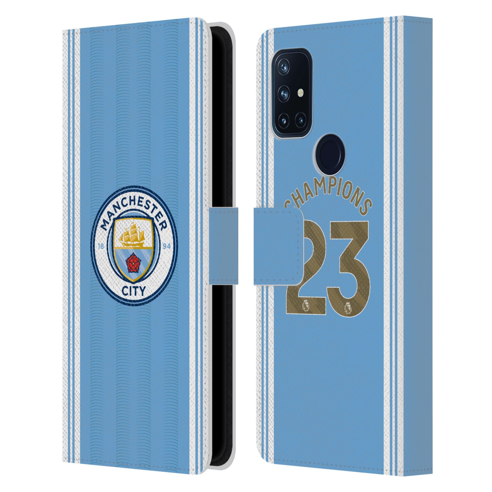 Pouzdro na mobil OnePlus Nord N10 5G - HEAD CASE - Manchester City - Champions dres 2