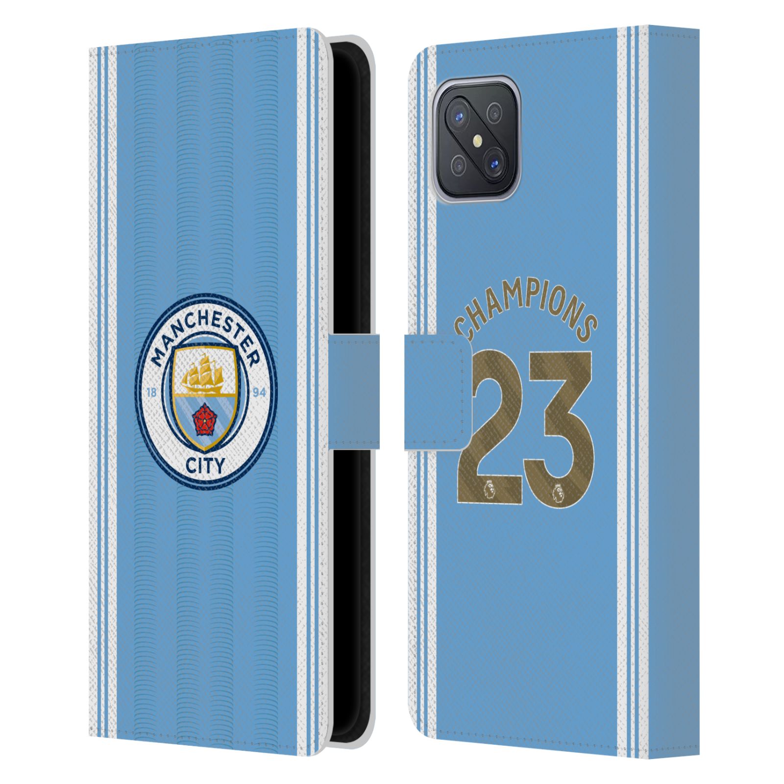 Pouzdro na mobil Oppo A92s - HEAD CASE - Manchester City - Champions dres 2