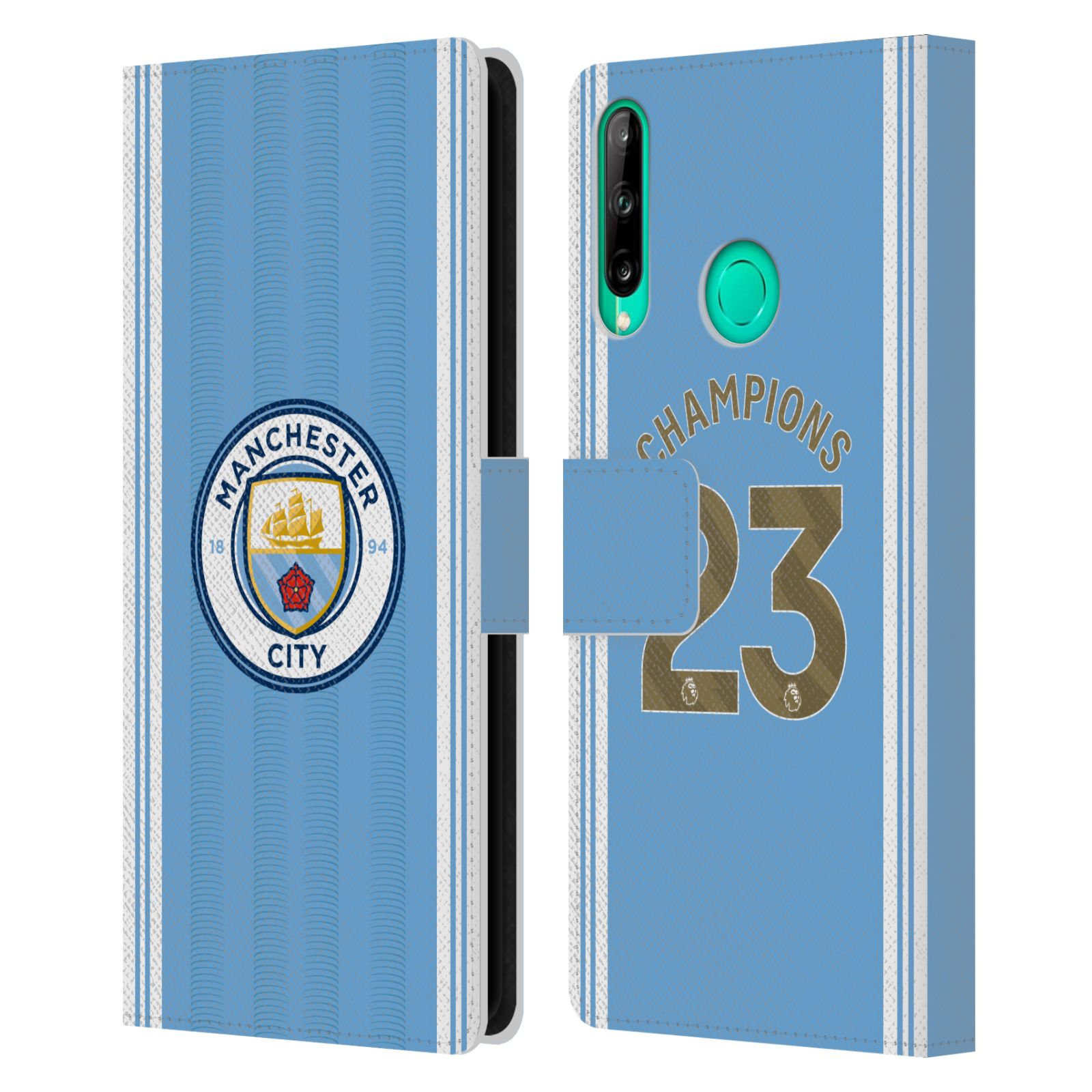 Pouzdro na mobil Huawei P40 LITE E - HEAD CASE - Manchester City - Champions dres 2