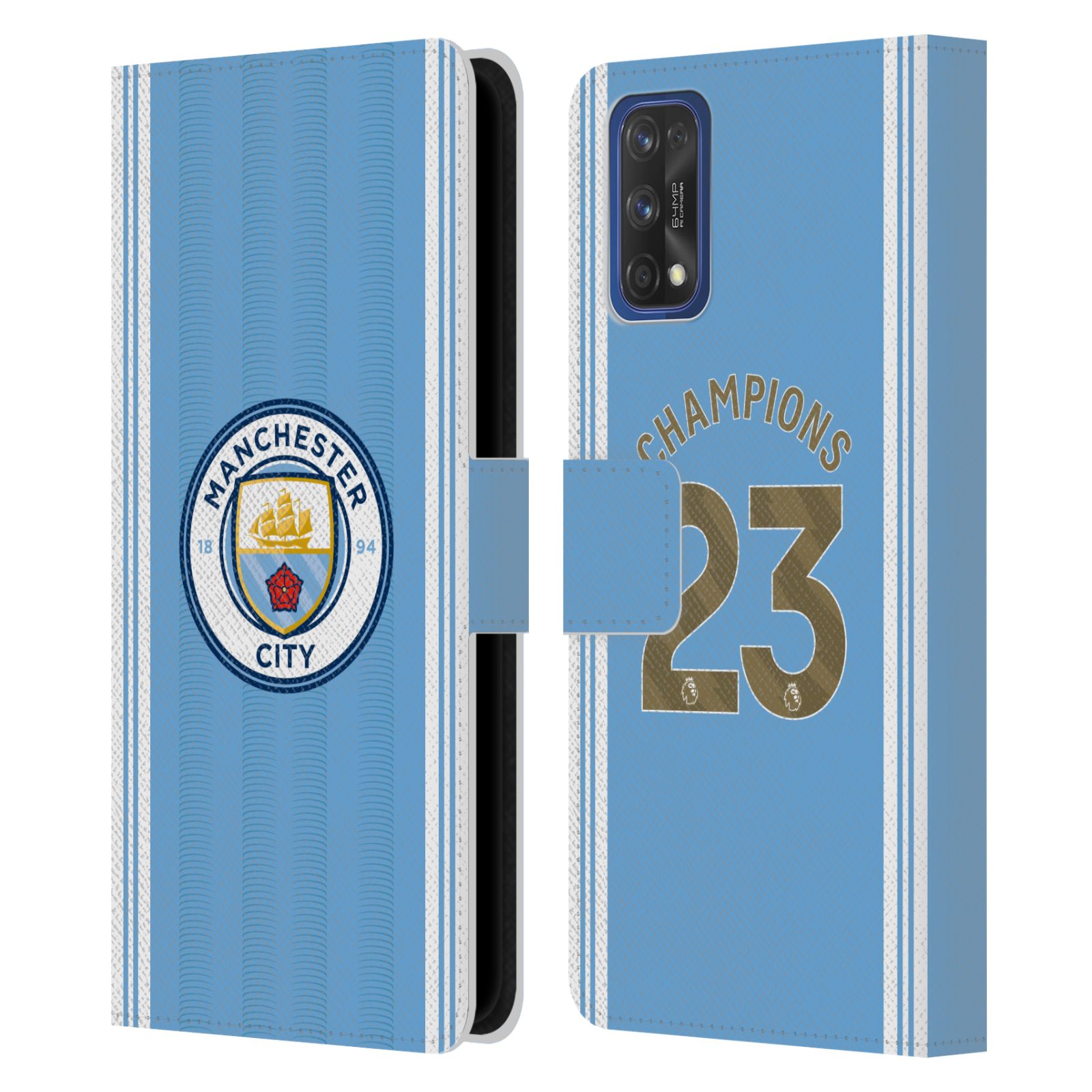 Pouzdro na mobil Realme 7 PRO - HEAD CASE - Manchester City - Champions dres 2