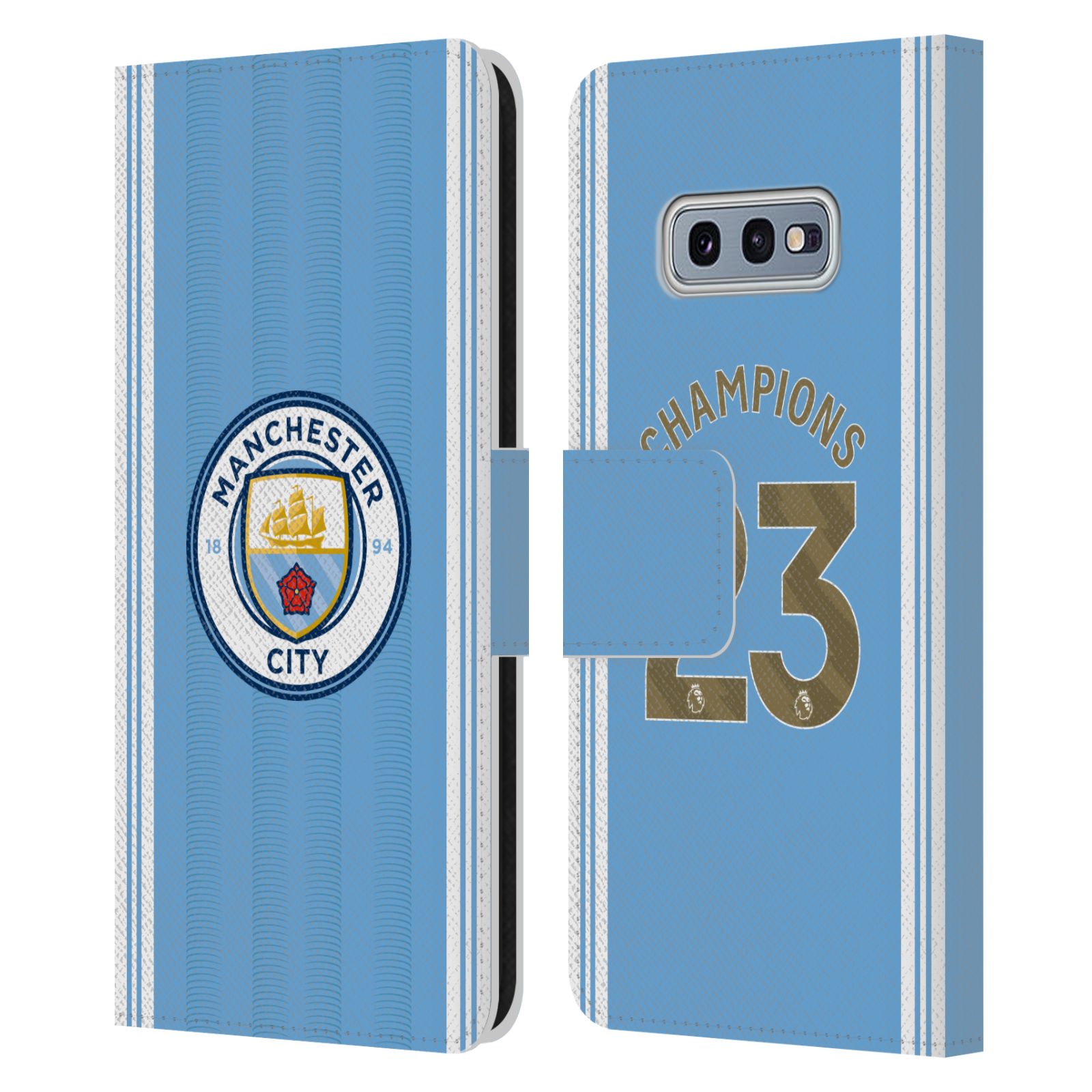Pouzdro na mobil Samsung Galaxy S10e  - HEAD CASE - Manchester City - Champions dres 2