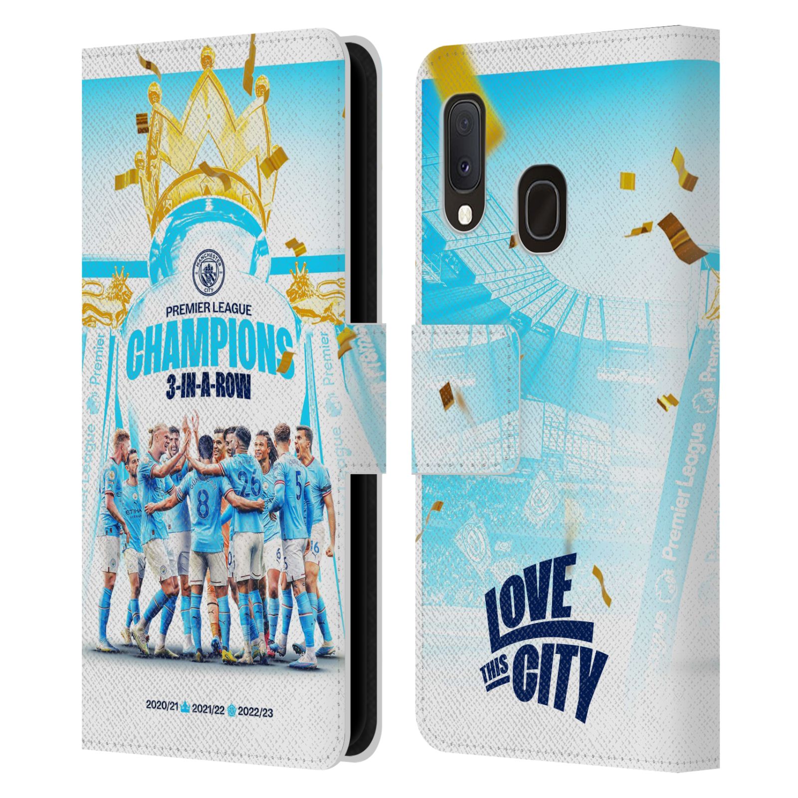 Pouzdro na mobil Samsung Galaxy A20E - HEAD CASE - Manchester City - Champions 2