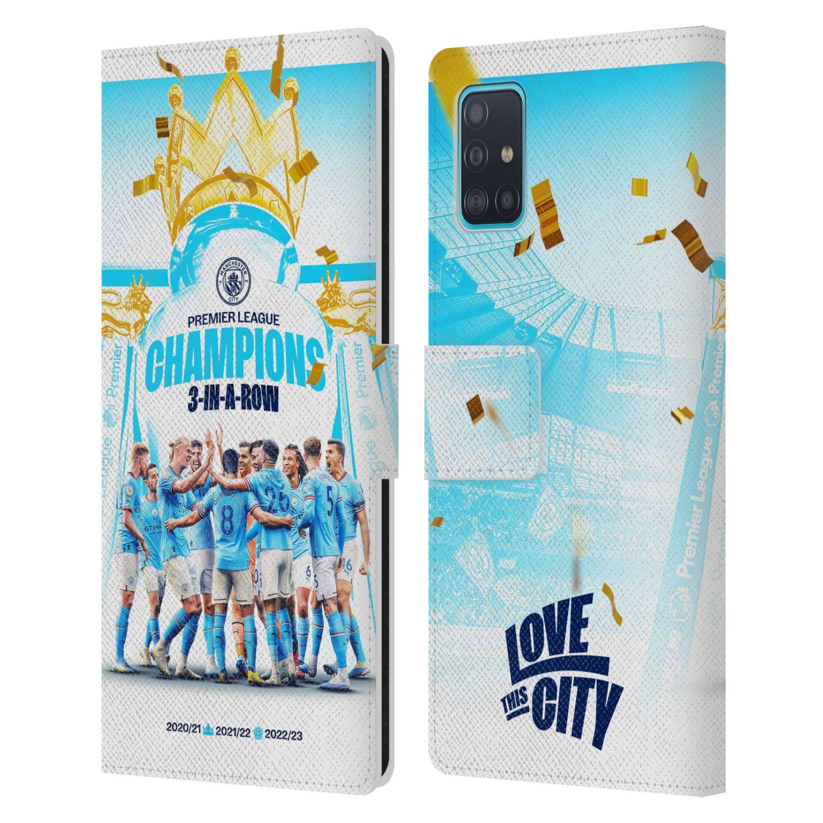 Pouzdro na mobil Samsung Galaxy A51 - HEAD CASE - Manchester City - Champions 2