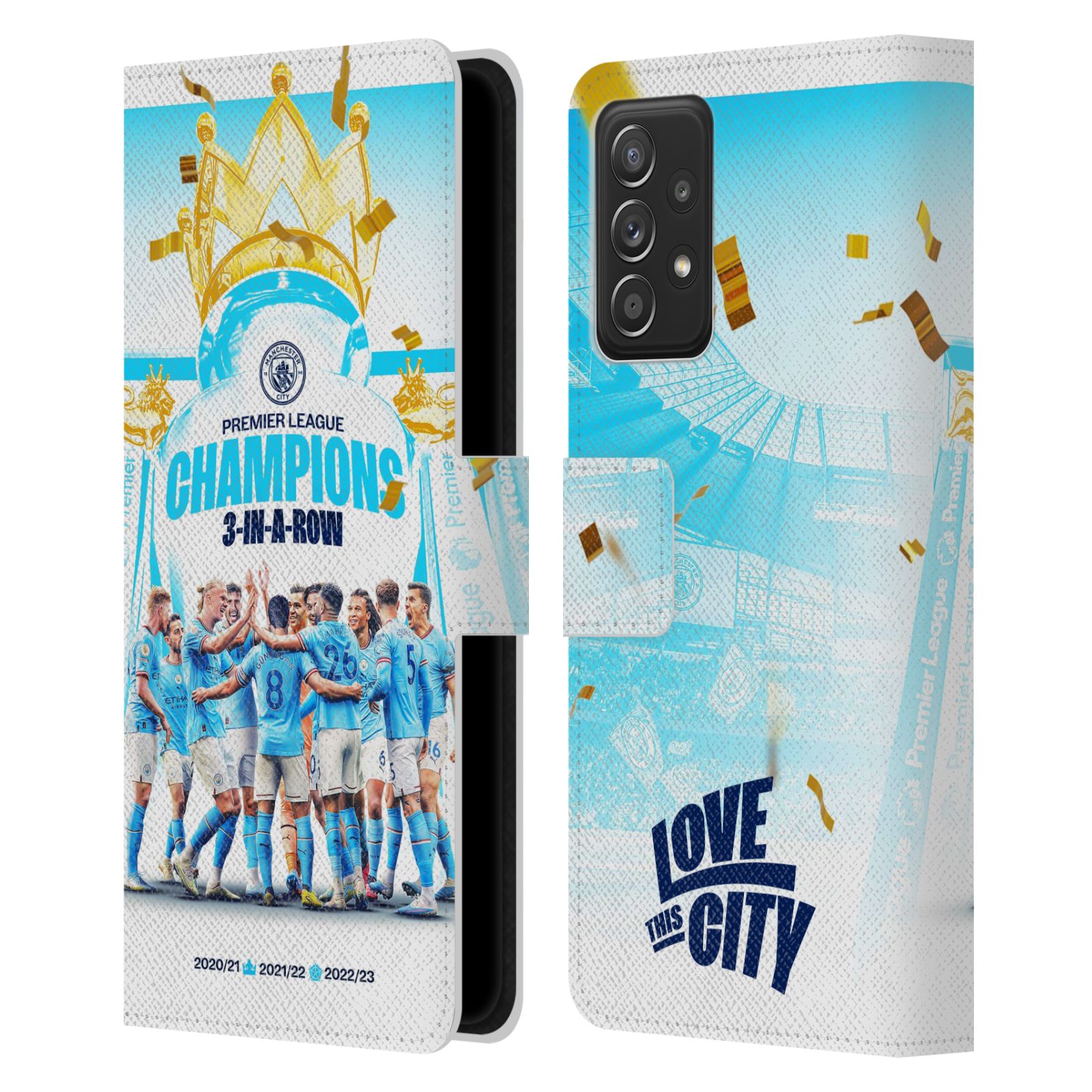 Pouzdro na mobil Samsung Galaxy A52 / A52 G - HEAD CASE - Manchester City - Champions 2