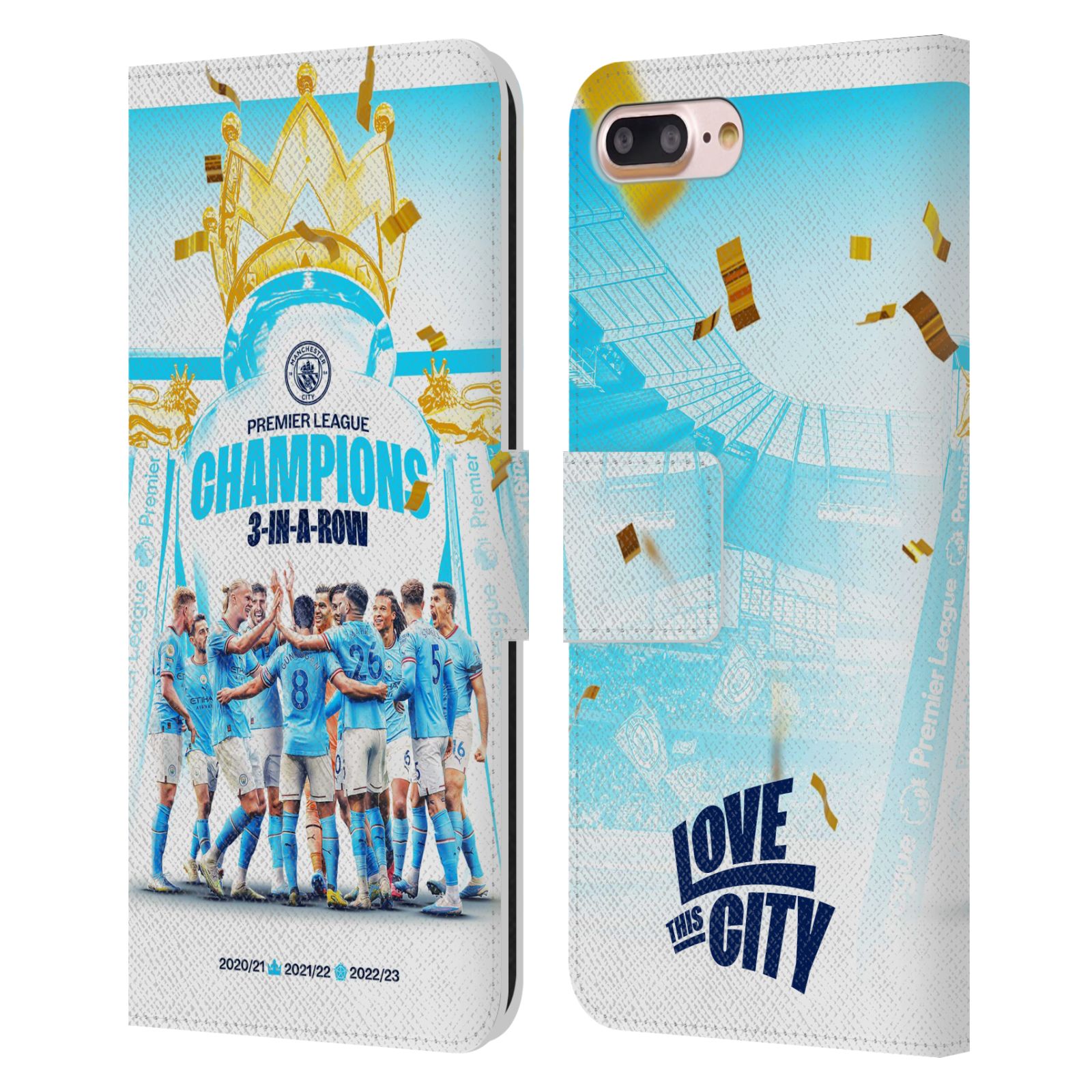 Pouzdro na mobil Apple Iphone 7+/8+ - HEAD CASE - Manchester City - Champions 2