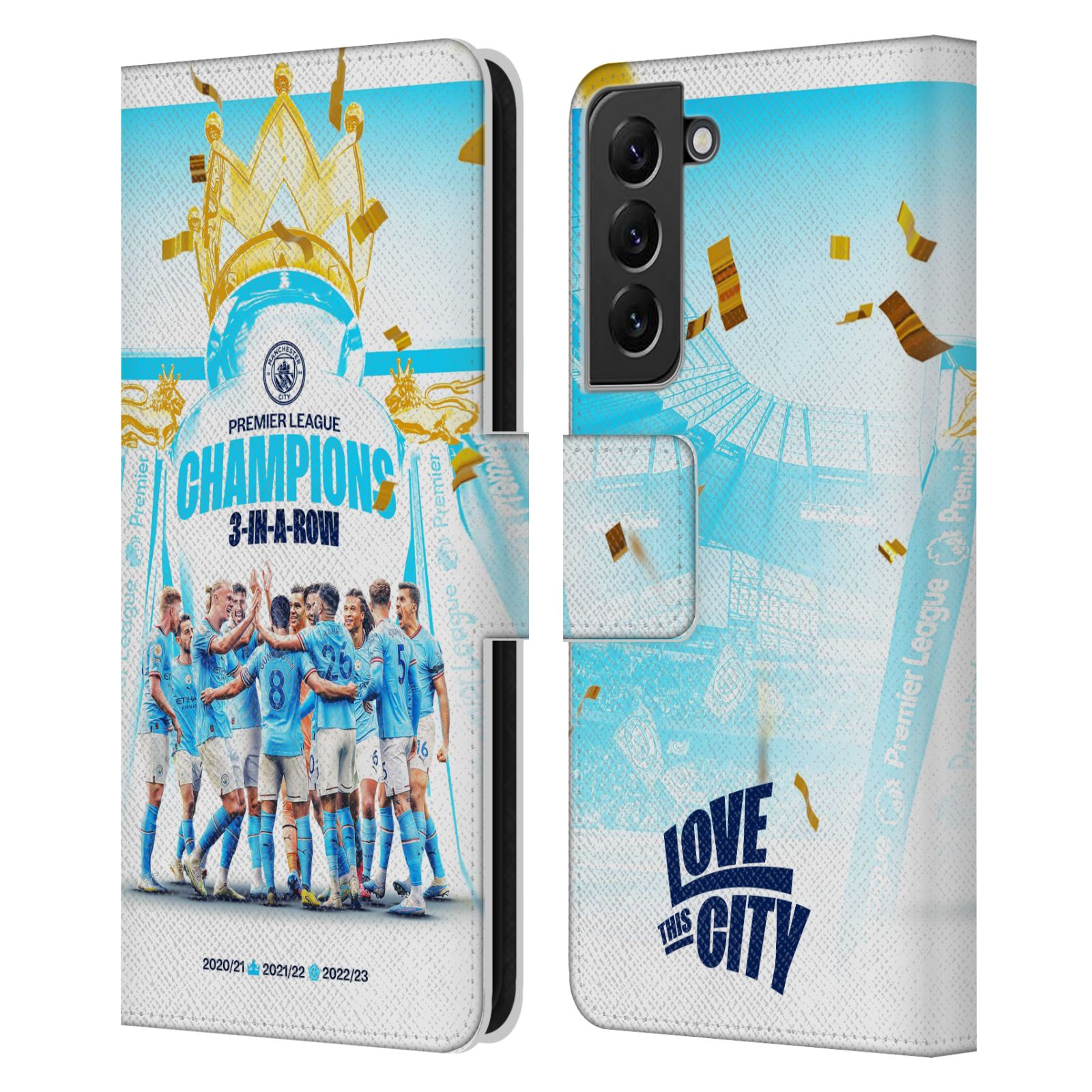 Pouzdro na mobil Samsung Galaxy S22+ 5G - HEAD CASE - Manchester City - Champions 2