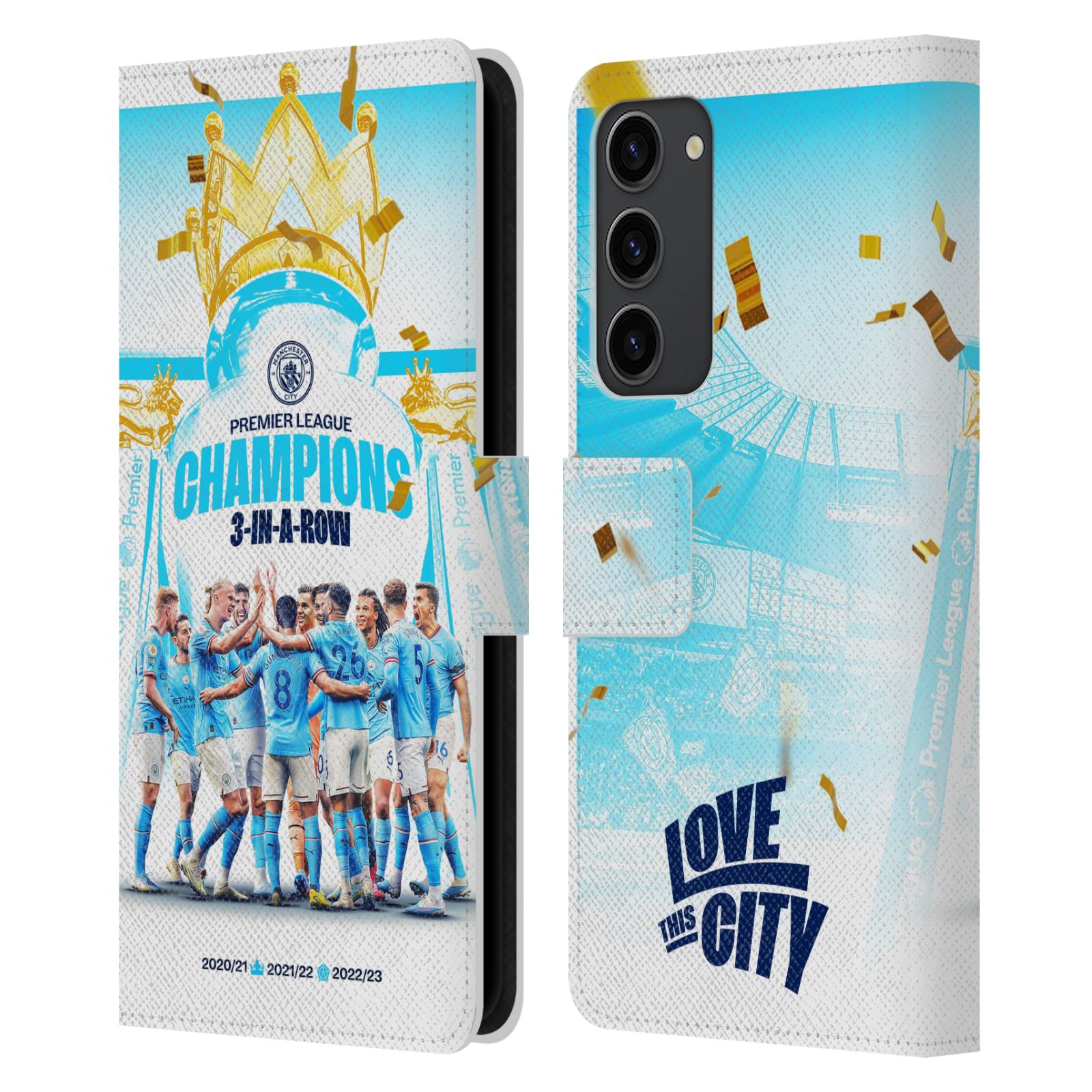 Pouzdro na mobil Samsung Galaxy S23+ 5G - HEAD CASE - Manchester City - Champions 2