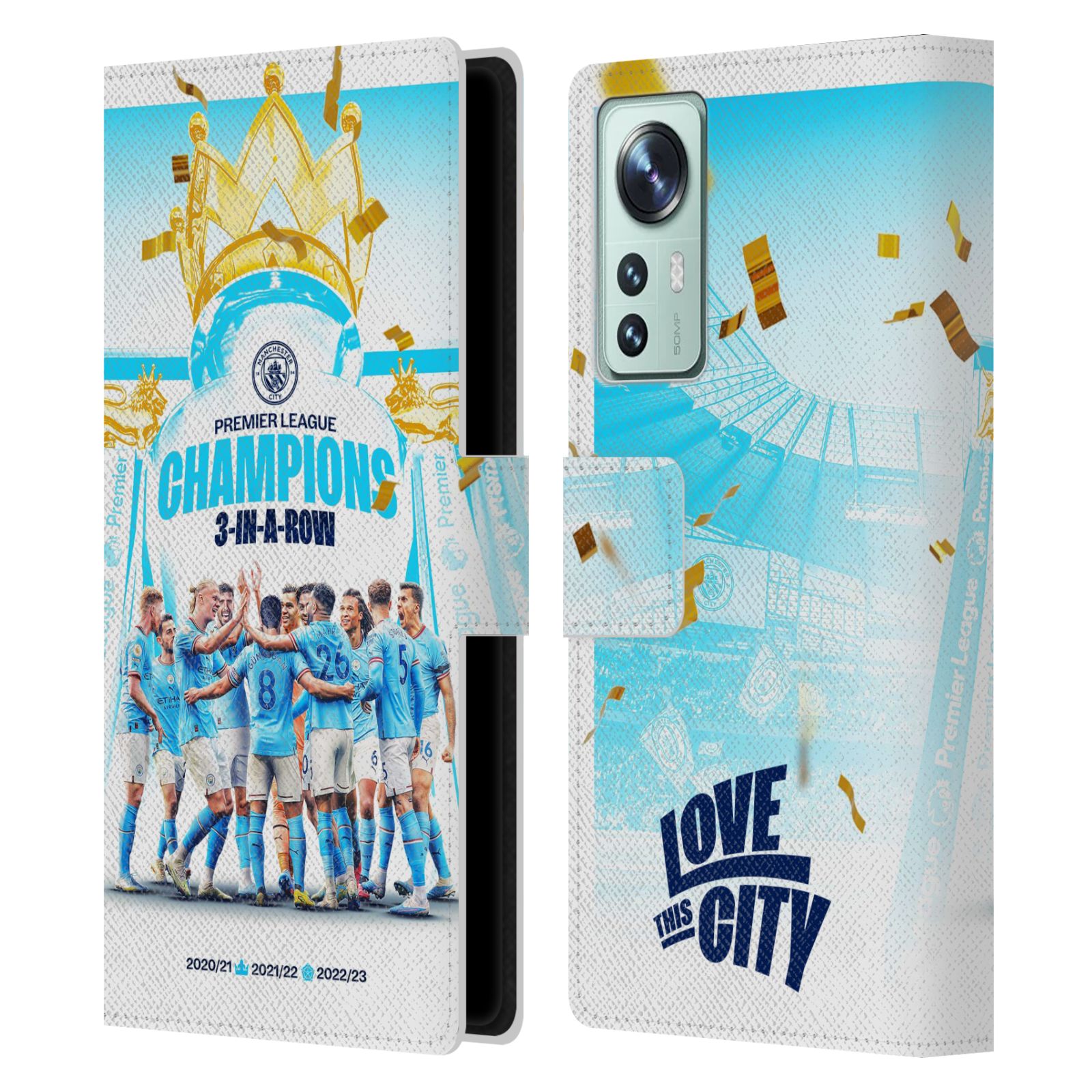Pouzdro na mobil Xiaomi 12 - HEAD CASE - Manchester City - Champions 2