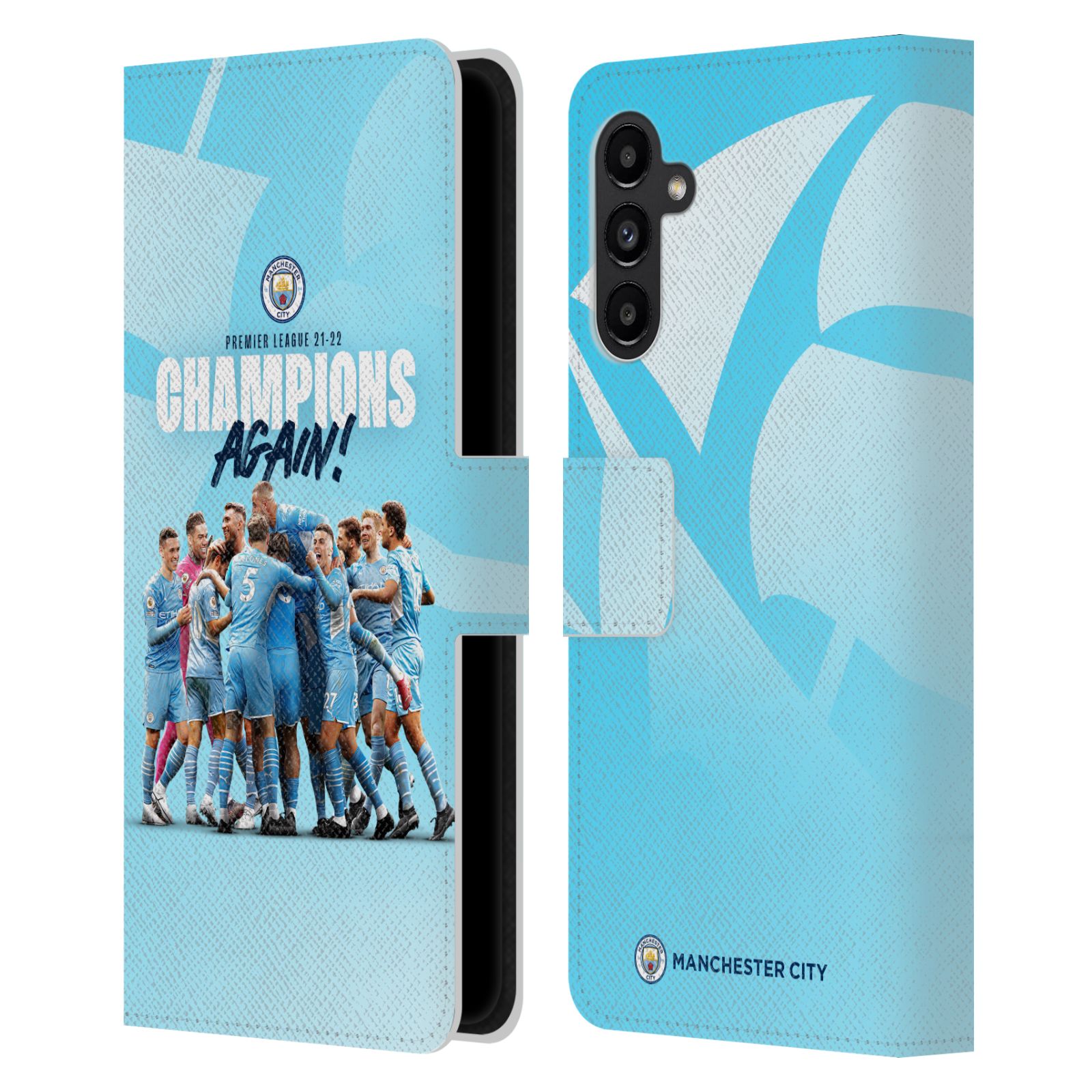 Pouzdro na mobil Samsung Galaxy A13 5G - HEAD CASE - Manchester City - Šampioni