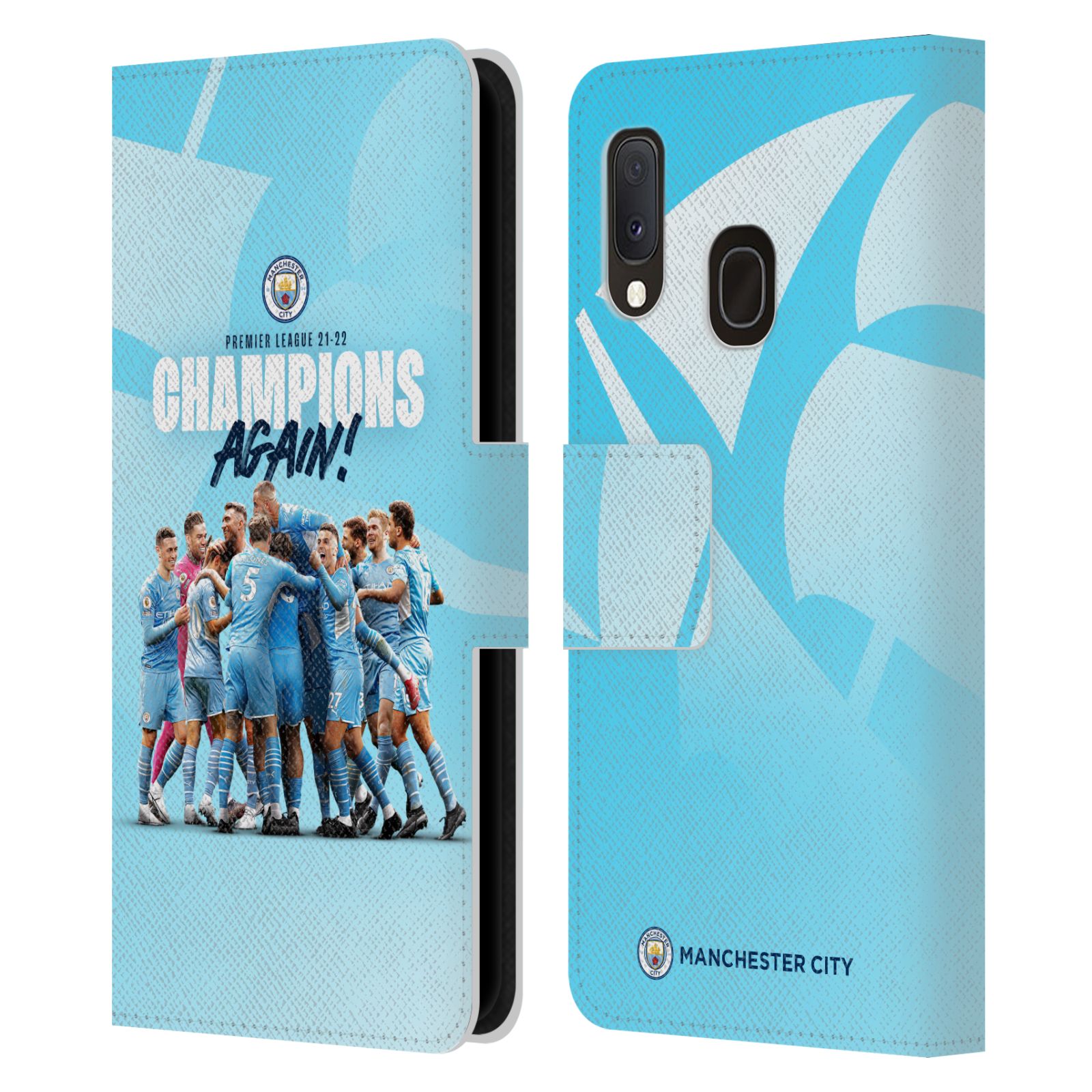 Pouzdro na mobil Samsung Galaxy A20E - HEAD CASE - Manchester City - Šampioni