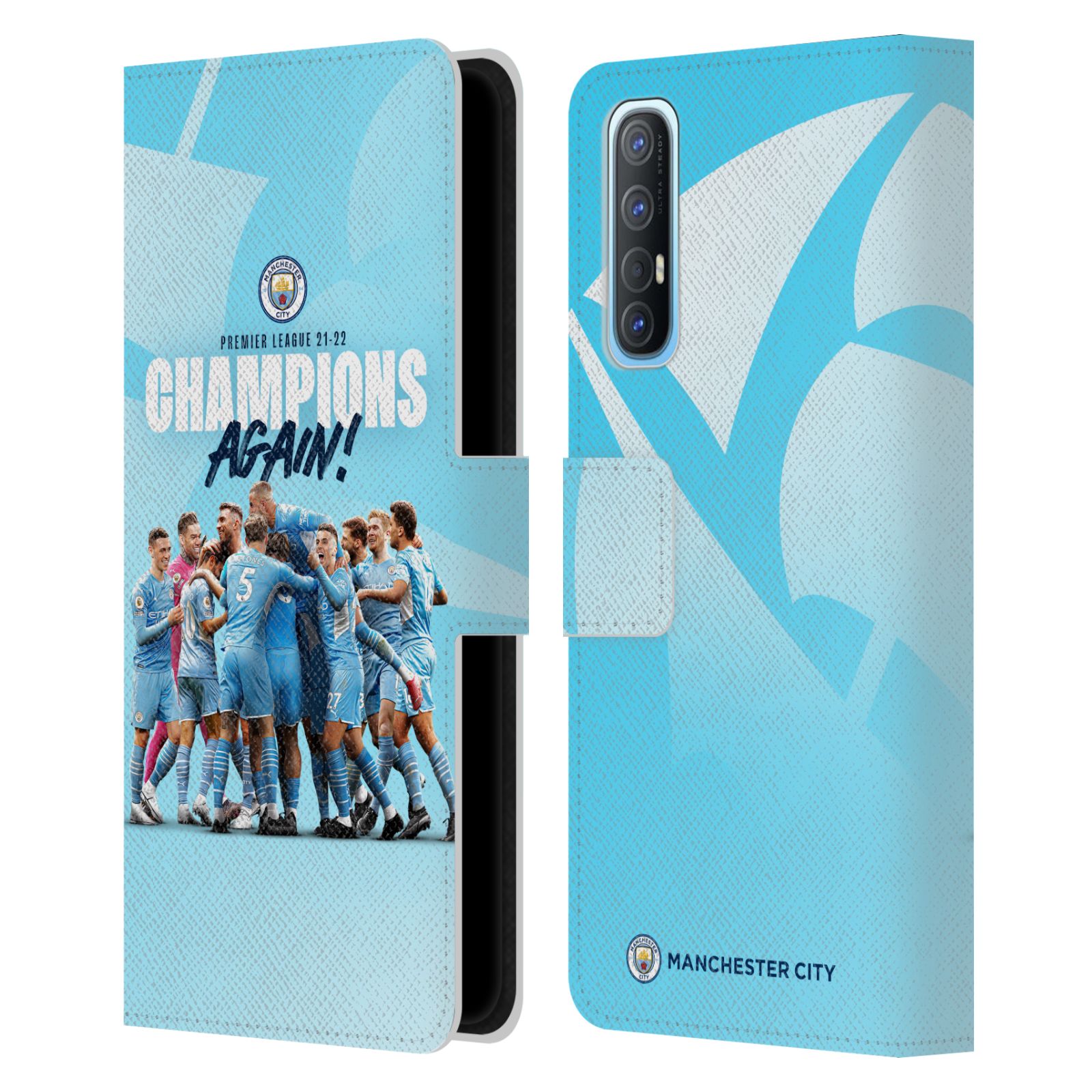 Pouzdro na mobil Oppo Find X2 NEO - HEAD CASE - Manchester City - Šampioni