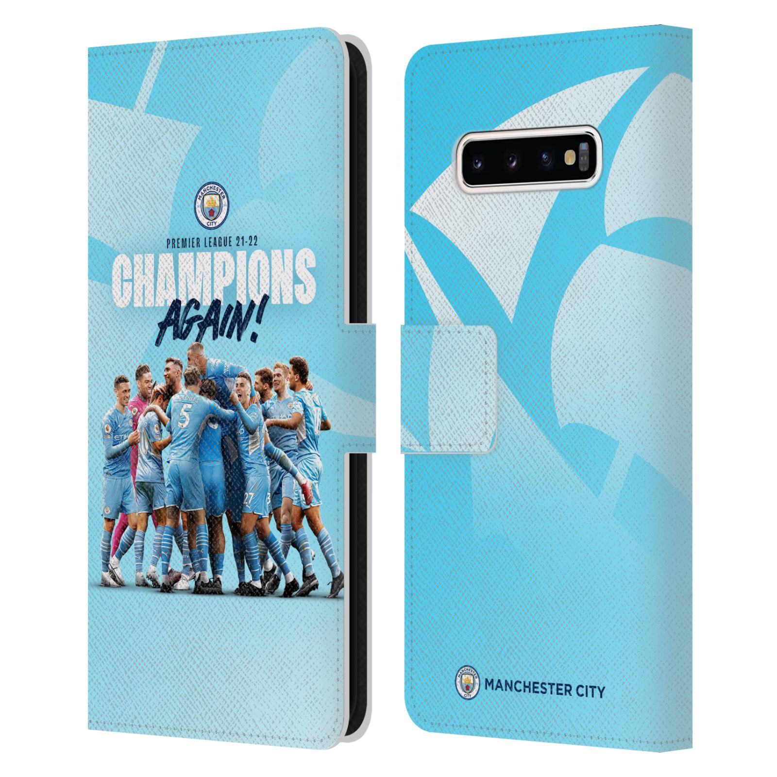 Pouzdro na mobil Samsung Galaxy S10+ - HEAD CASE - Manchester City - Šampioni