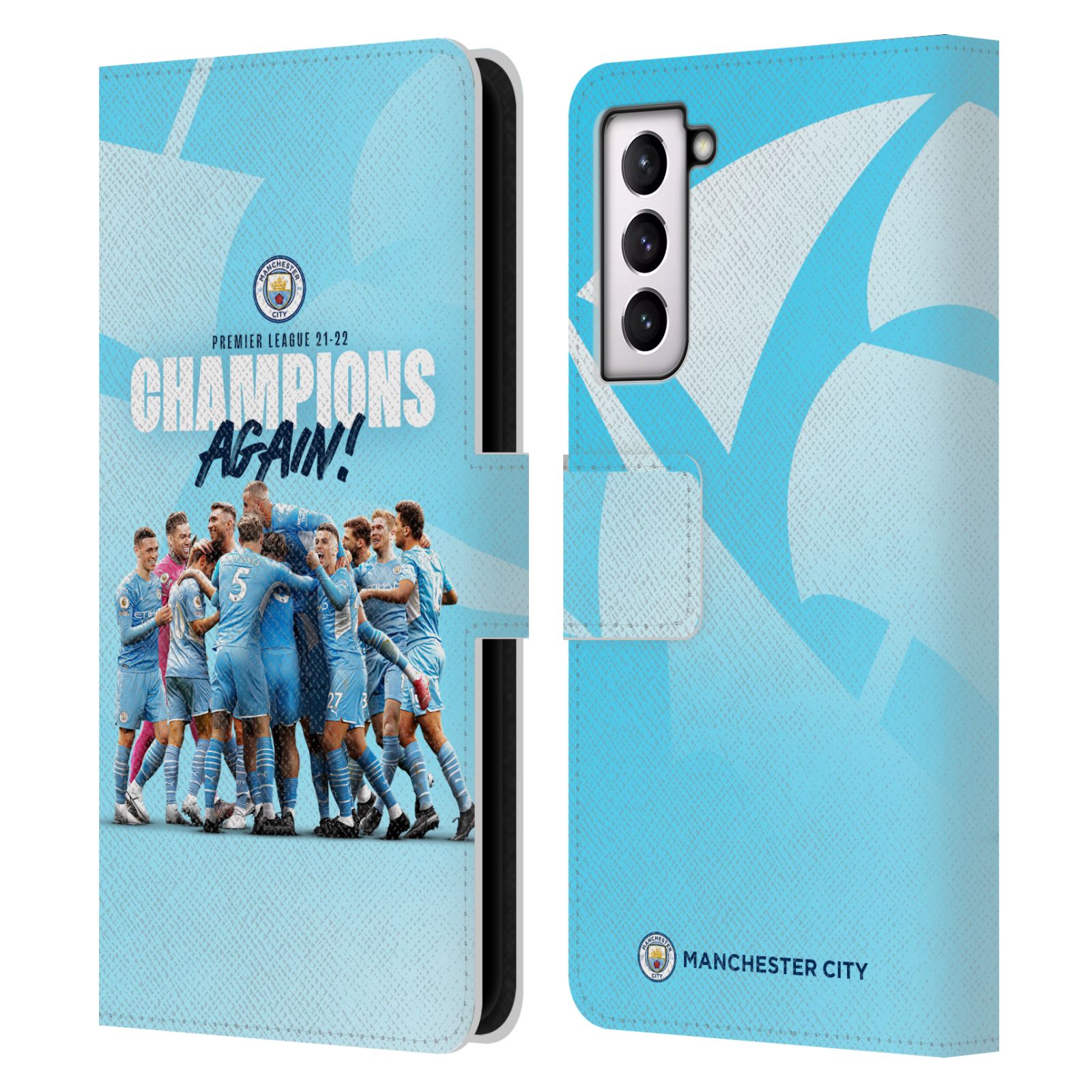Pouzdro na mobil Samsung Galaxy S21 / S21 5G - HEAD CASE - Manchester City - Šampioni