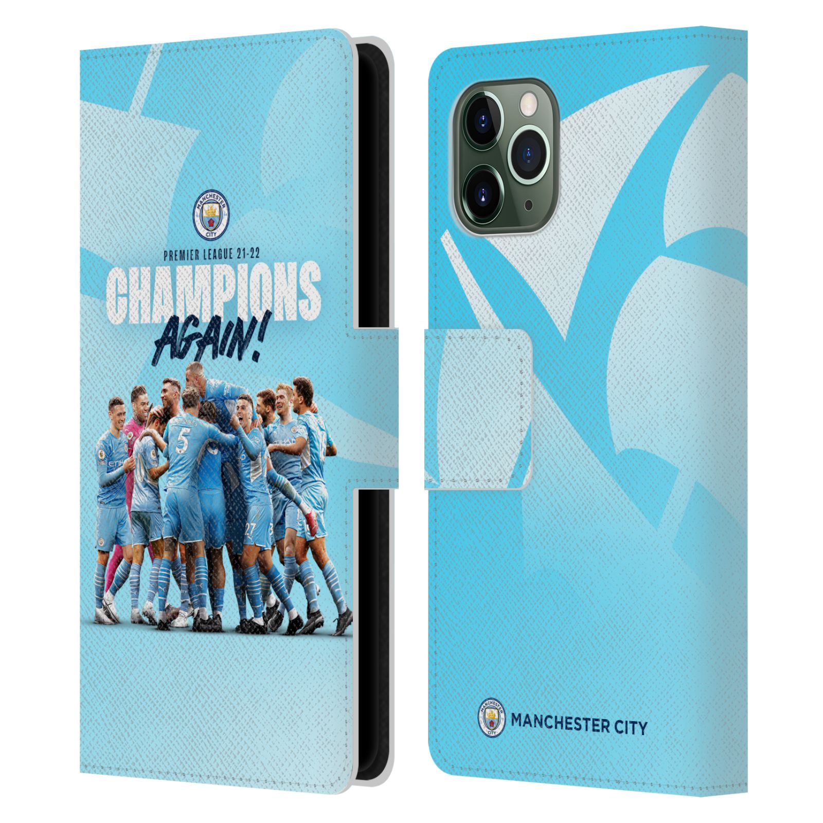 Pouzdro na mobil Apple Iphone 11 Pro - HEAD CASE - Manchester City - Šampioni