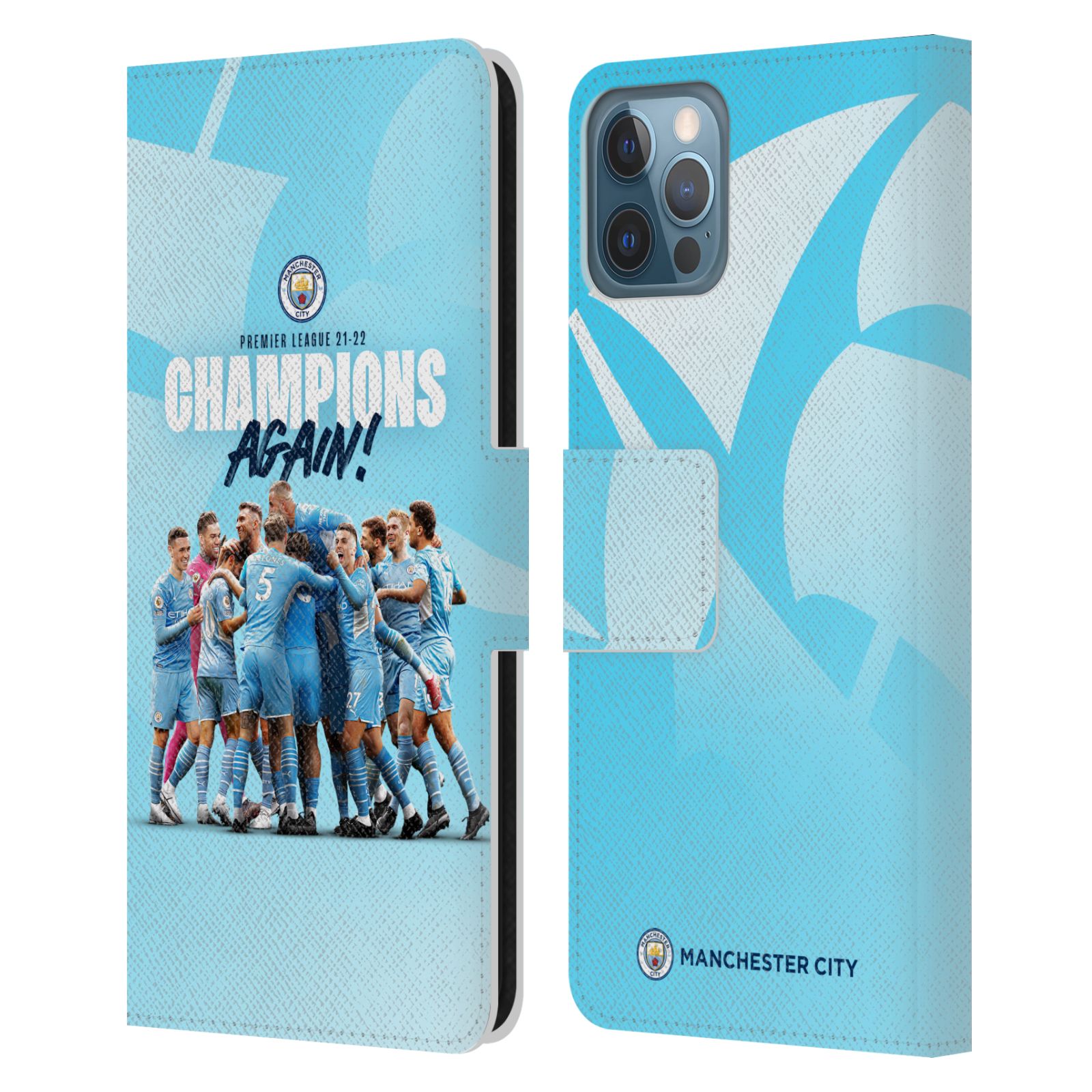 Pouzdro na mobil Apple Iphone 12 / 12 Pro - HEAD CASE - Manchester City - Šampioni