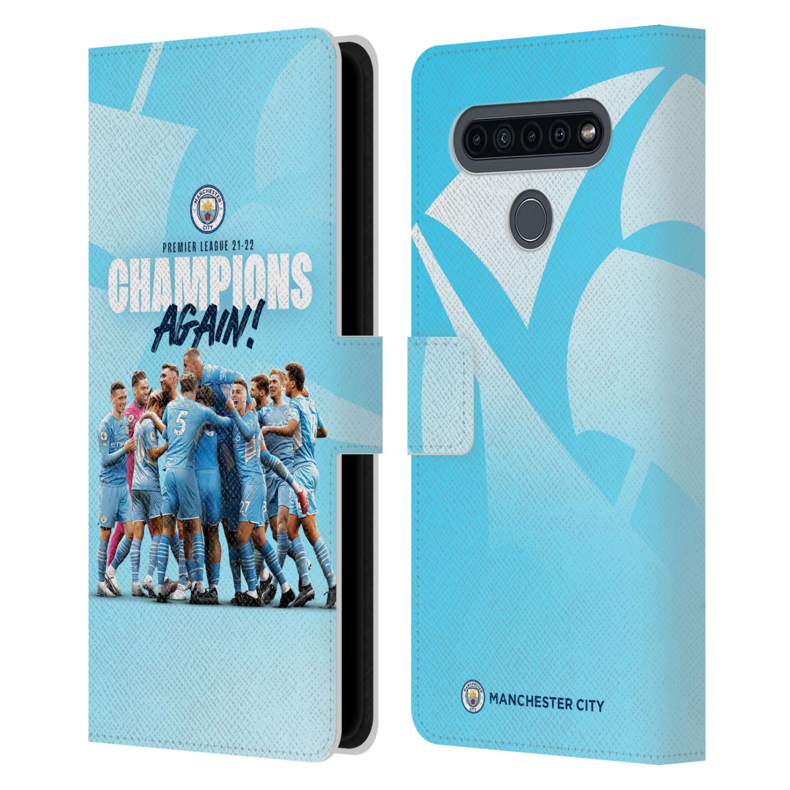 Pouzdro na mobil LG K41s  - HEAD CASE - Manchester City - Šampioni