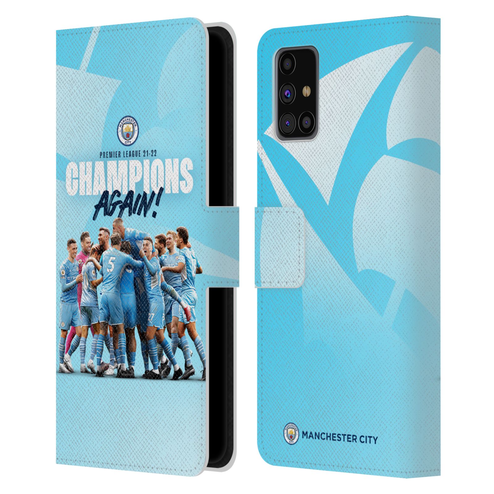 Pouzdro na mobil Samsung Galaxy M31s - HEAD CASE - Manchester City - Šampioni