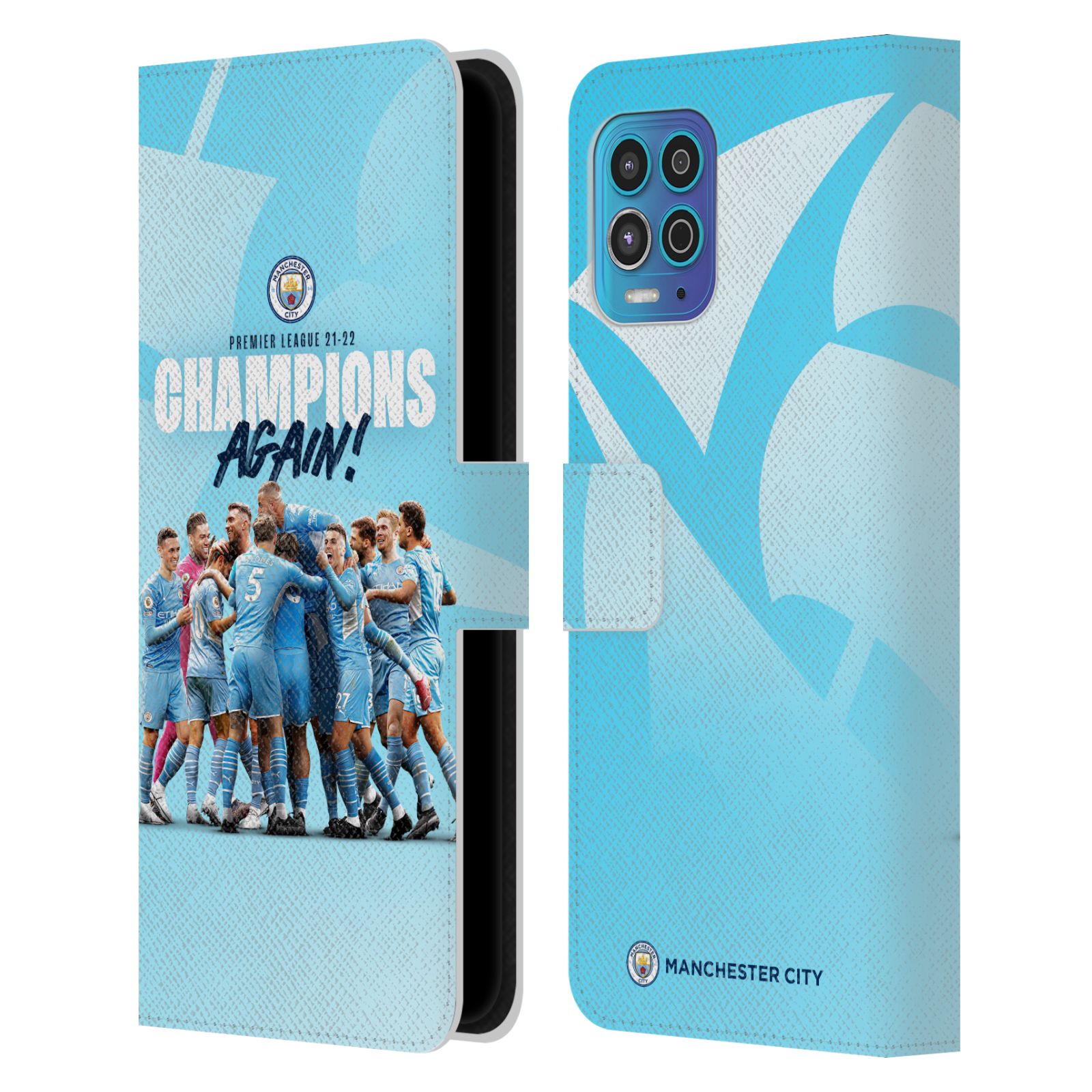 Pouzdro na mobil Motorola Moto G100 - HEAD CASE - Manchester City - Šampioni