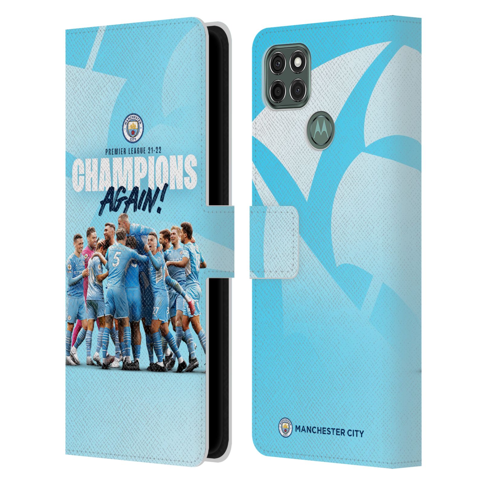 Pouzdro na mobil Motorola Moto G9 POWER - HEAD CASE - Manchester City - Šampioni