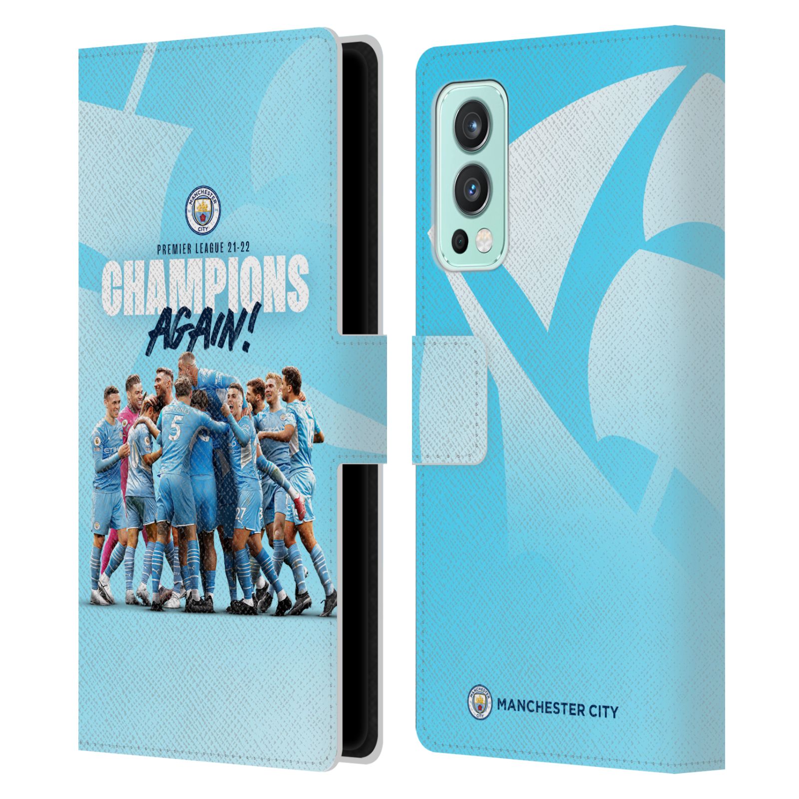 Pouzdro na mobil OnePlus Nord 2 5G - HEAD CASE - Manchester City - Šampioni