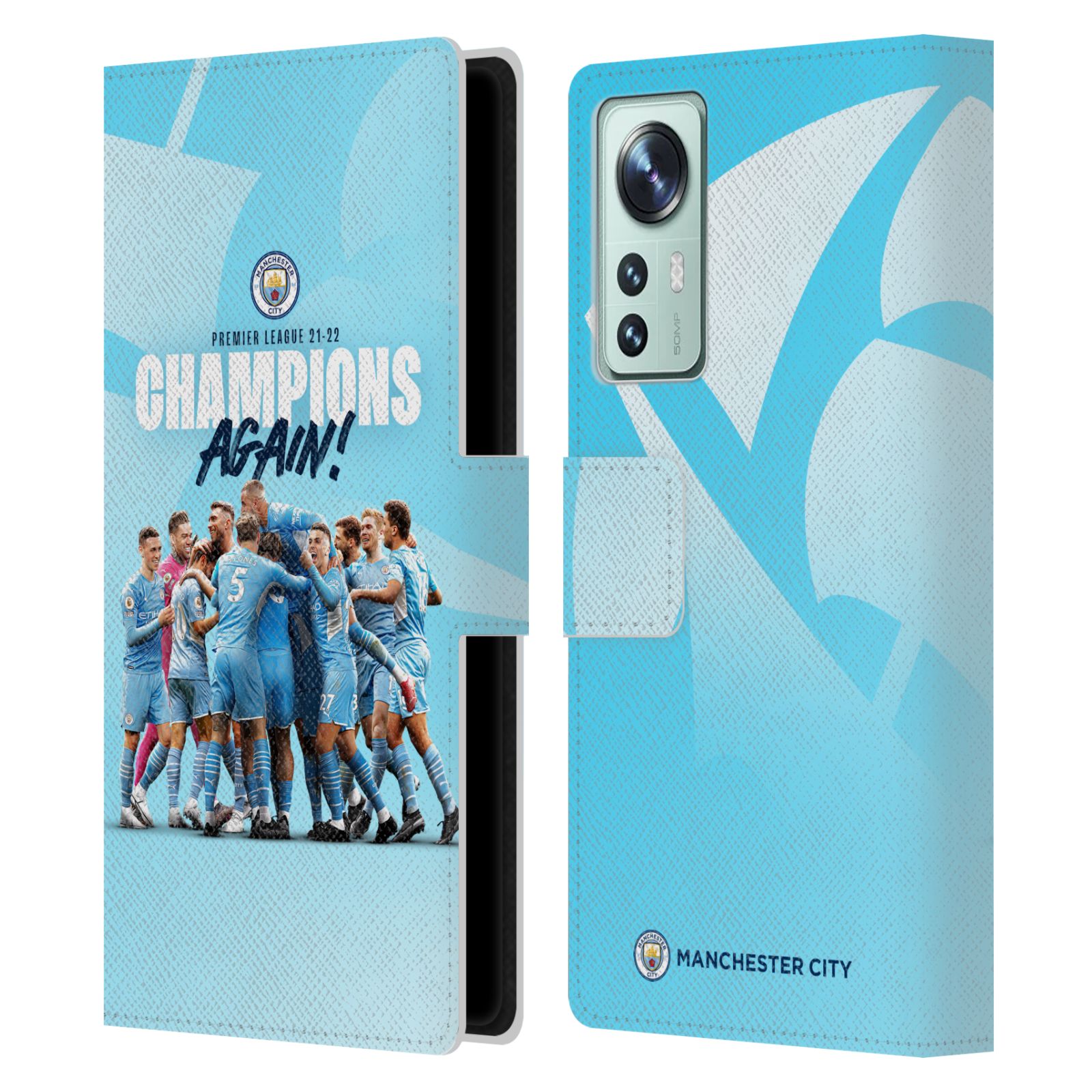 Pouzdro na mobil Xiaomi 12 - HEAD CASE - Manchester City - Šampioni