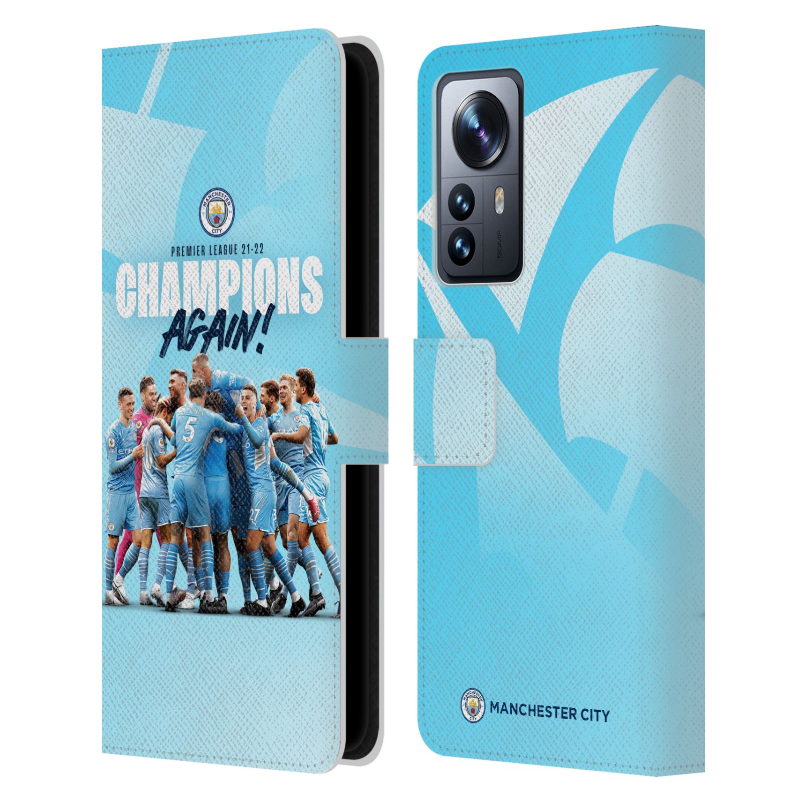 Pouzdro na mobil Xiaomi 12 PRO - HEAD CASE - Manchester City - Šampioni