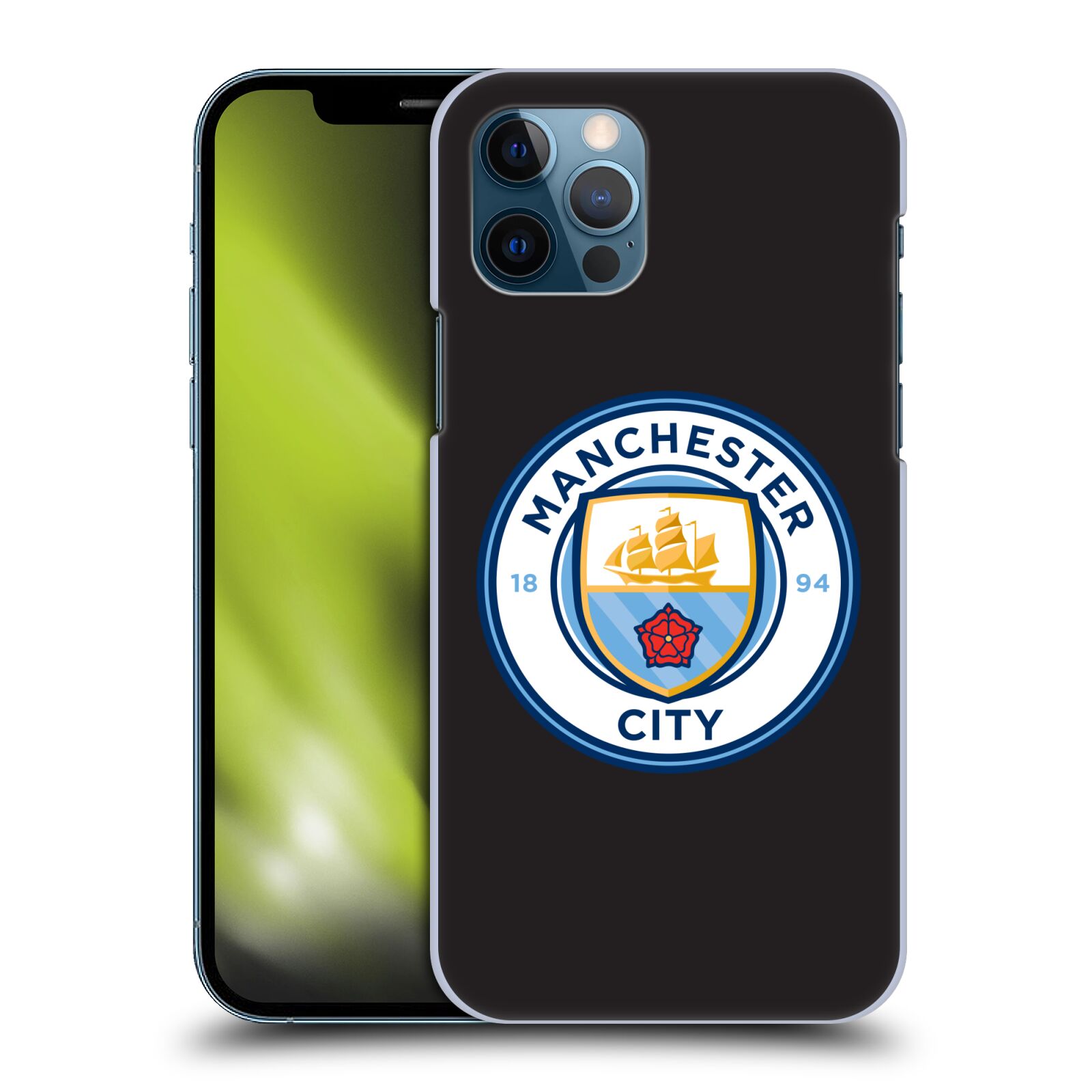 Zadní obal pro mobil Apple iPhone 12 / iPhone 12 Pro - HEAD CASE - Manchester City - Logo černá