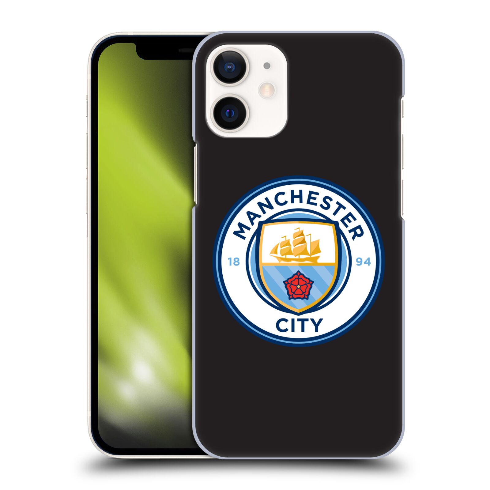 Zadní obal pro mobil Apple iPhone 12 MINI - HEAD CASE - Manchester City - Logo černá