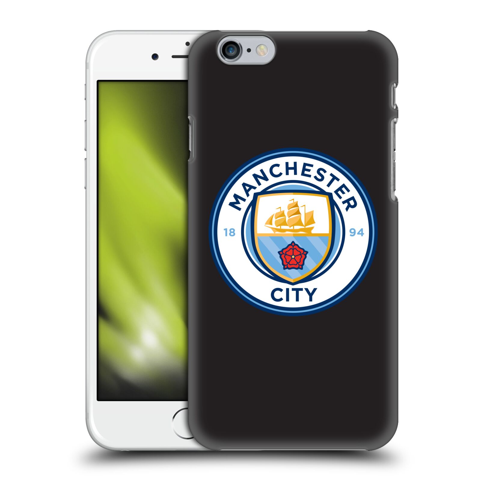 Zadní obal pro mobil Apple Iphone 6/6S - HEAD CASE - Manchester City - Logo černá