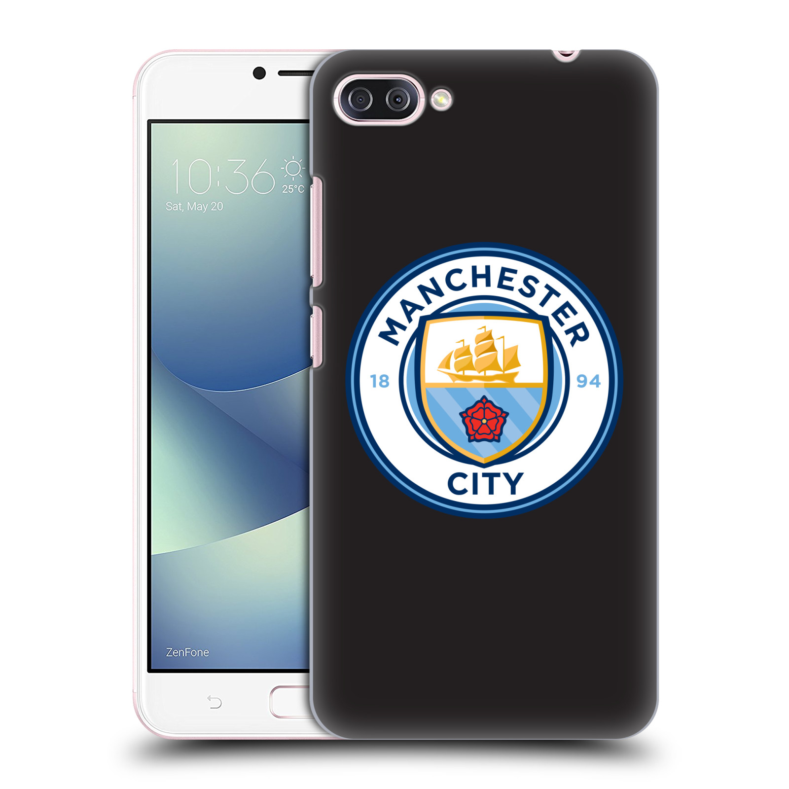 Zadní obal pro mobil Asus Zenfone 4 MAX / 4 MAX PRO (ZC554KL) - HEAD CASE - Manchester City - Logo černá