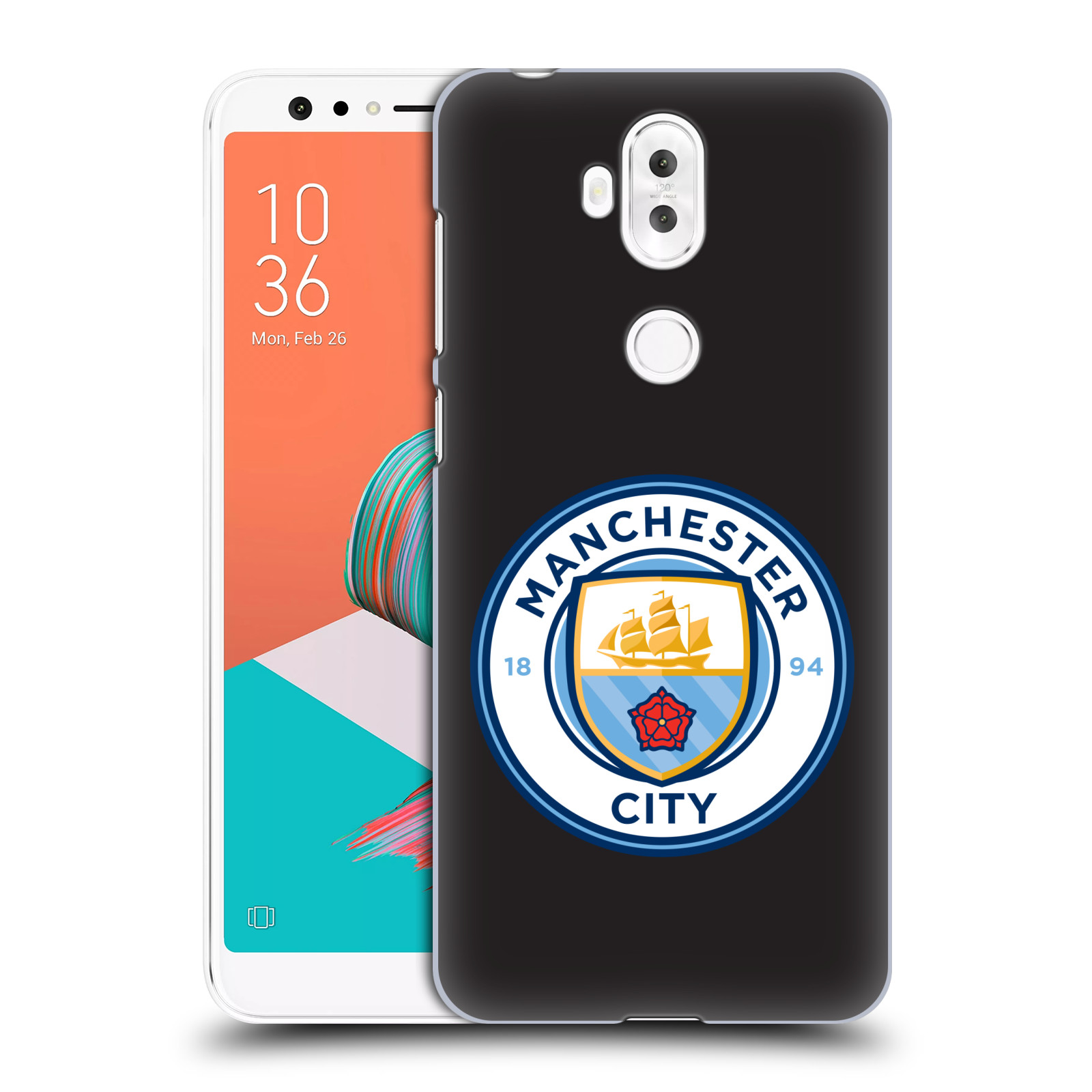 Zadní obal pro mobil Asus Zenfone 5 Lite ZC600KL - HEAD CASE - Manchester City - Logo černá