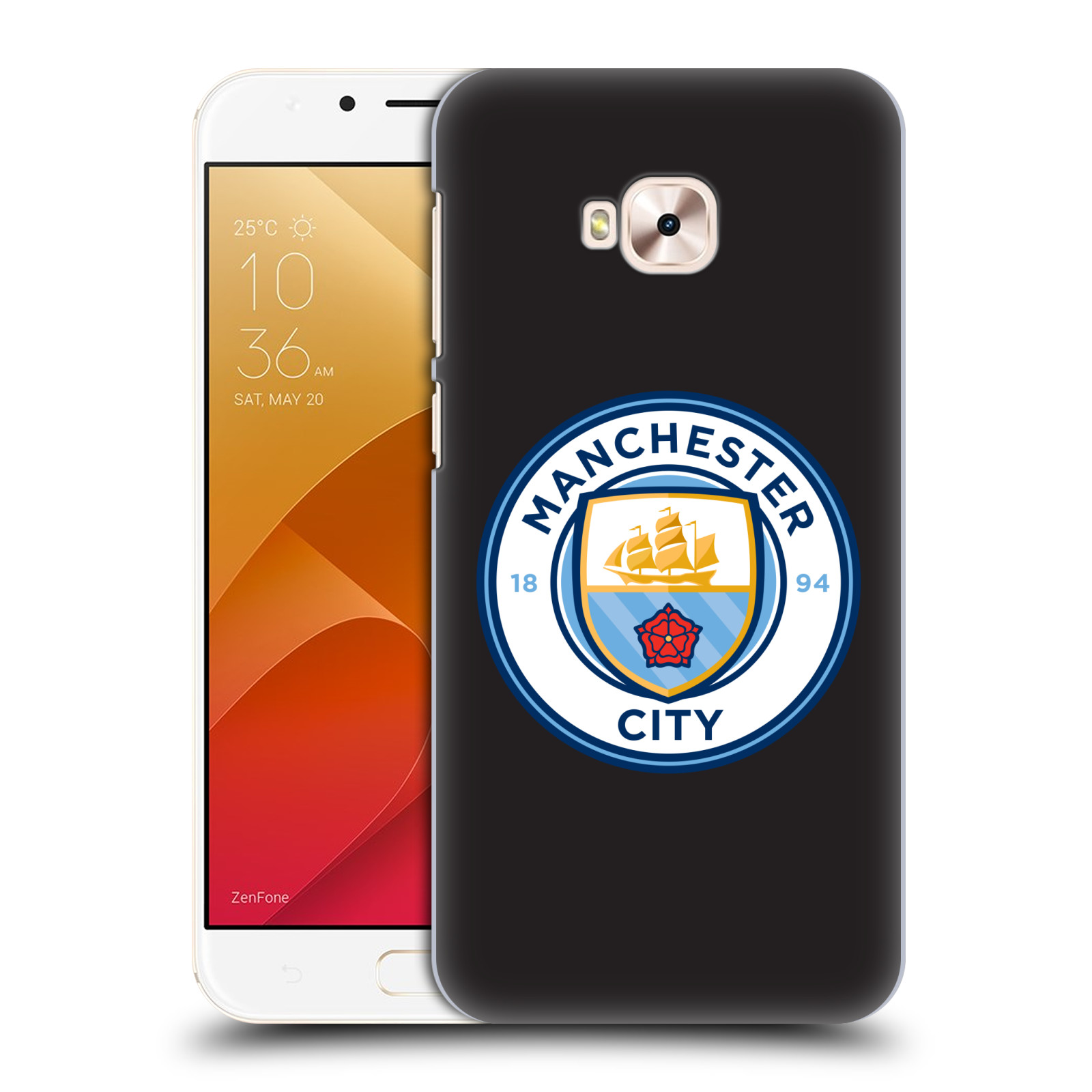 Zadní obal pro mobil Asus Zenfone 4 Selfie Pro ZD552KL - HEAD CASE - Manchester City - Logo černá